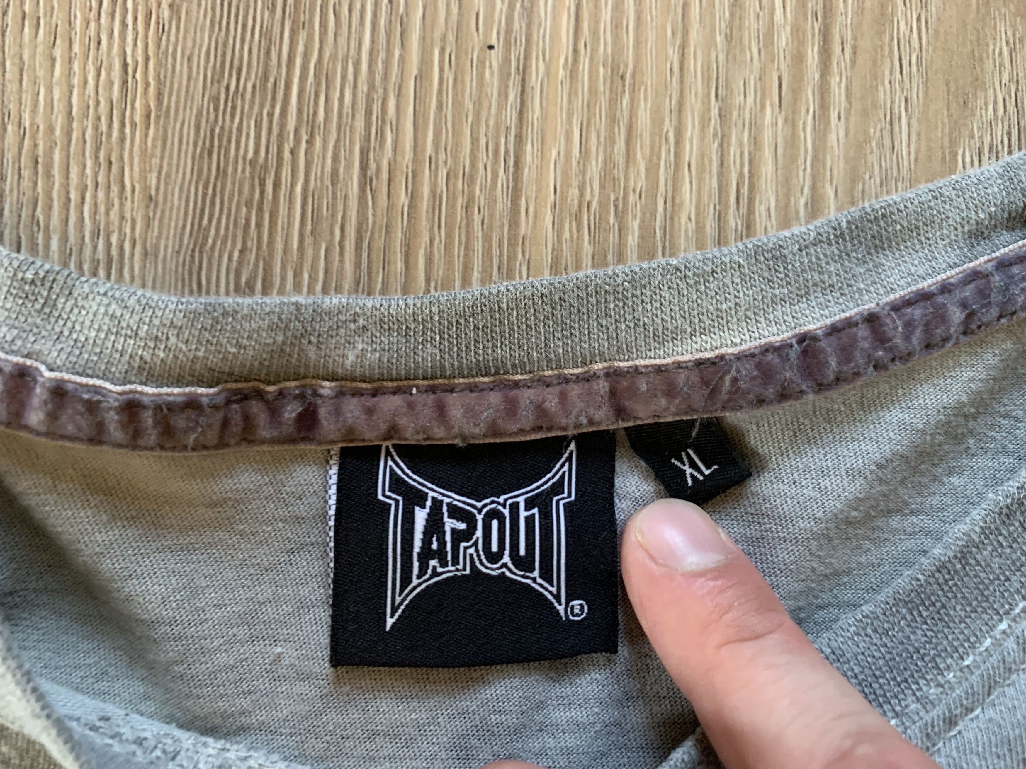 Tapout × Vintage Tapout Tie Dye Grey T Shirt Size US XL / EU 56 / 4 - 7 Thumbnail