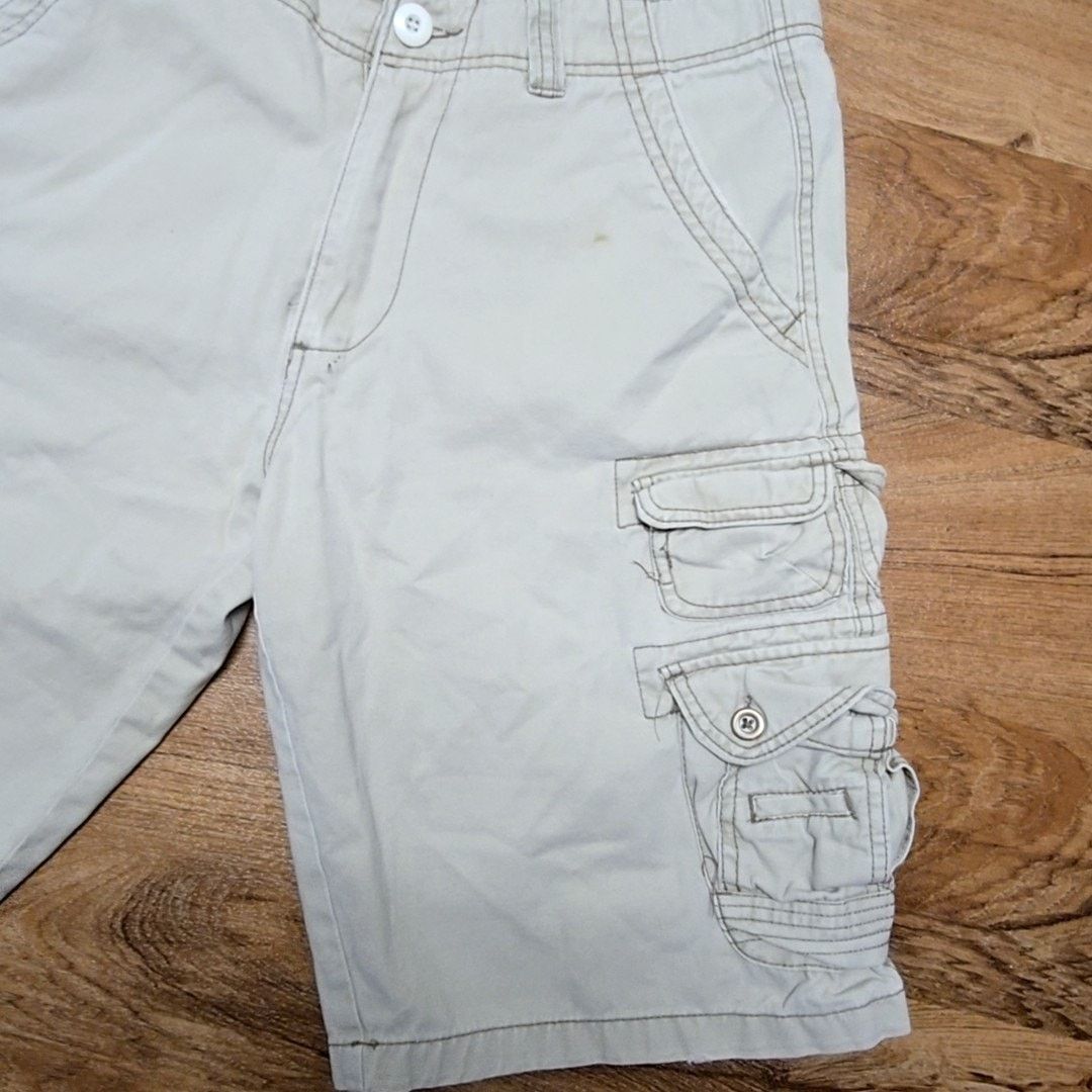 Iron Co. Iron Cargo Shorts Beige Multi-Pocket Utility Mens 32 Shorts Size US 32 / EU 48 - 3 Thumbnail