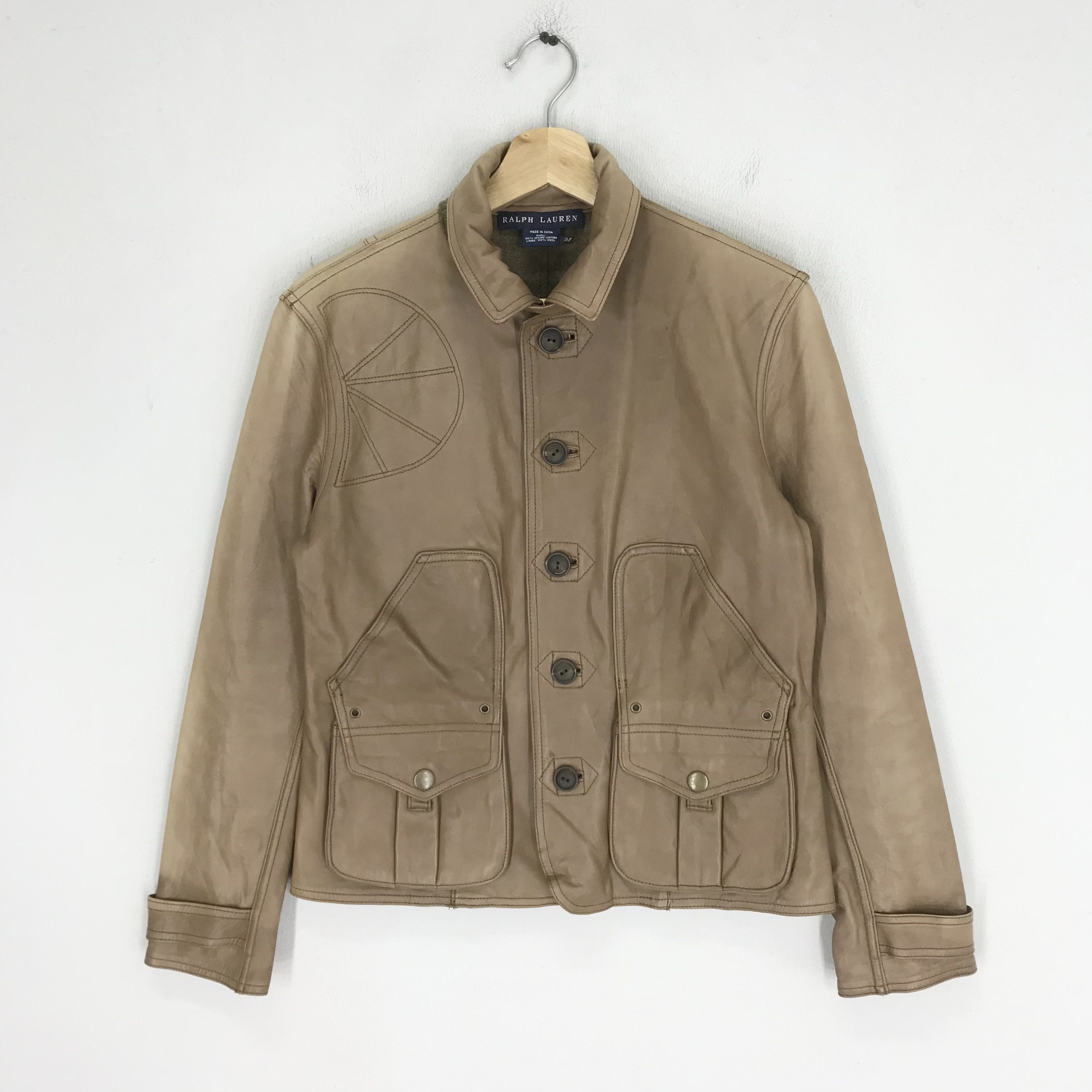 Polo Ralph Lauren Vintage Ralph Lauren Brown Genuine Leather Jacket - 244 Size US S / EU 44-46 / 1 - 1 Thumbnail