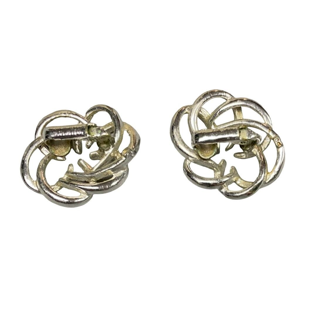 Other Vintage 1967 Sarah Coventry "Tailored Swirl" Silver-Tone Cli Size ONE SIZE - 3 Thumbnail