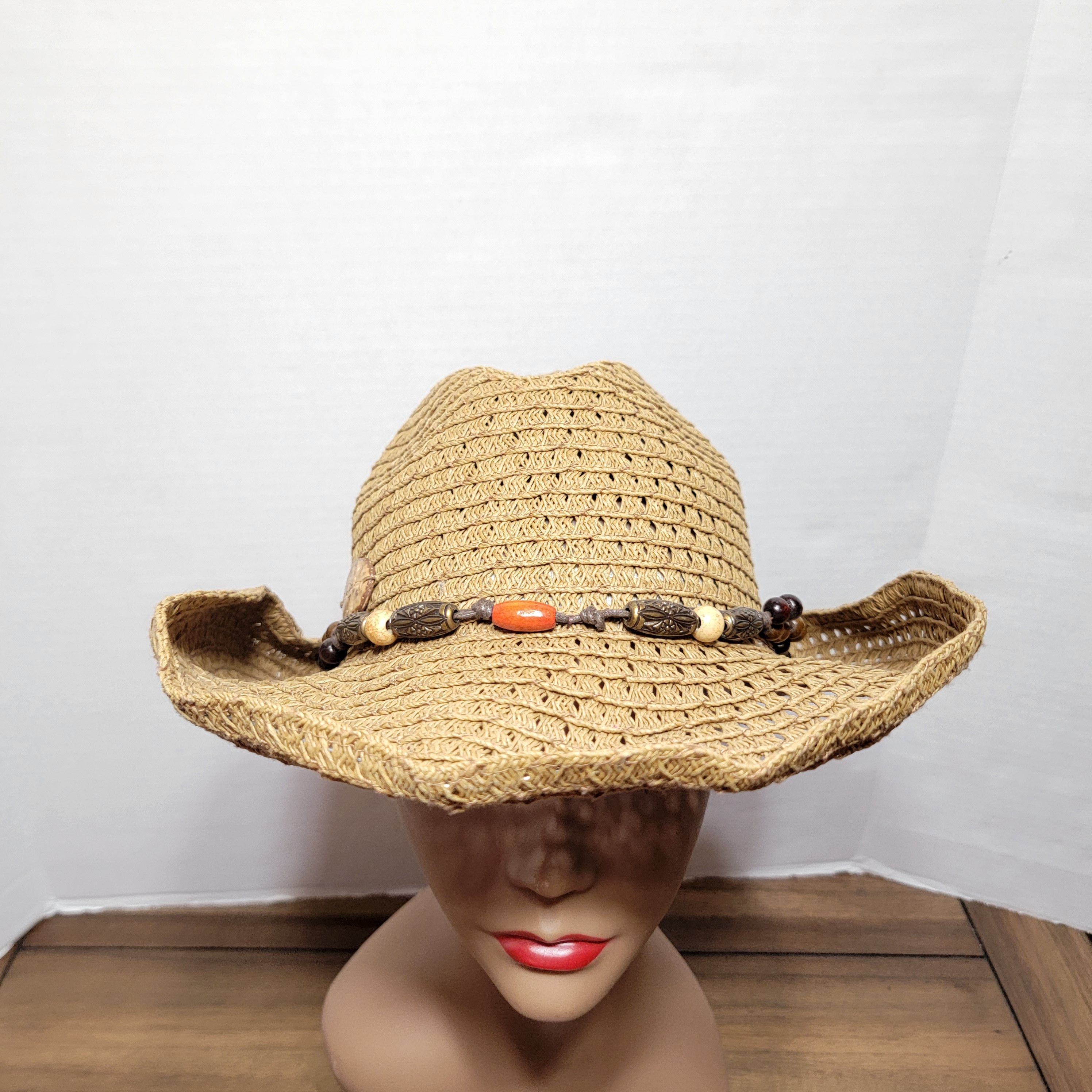 Panama Jack Panama Jack Brown Caribbean Hat w/ Beads - One Size Size ONE SIZE - 2 Thumbnail