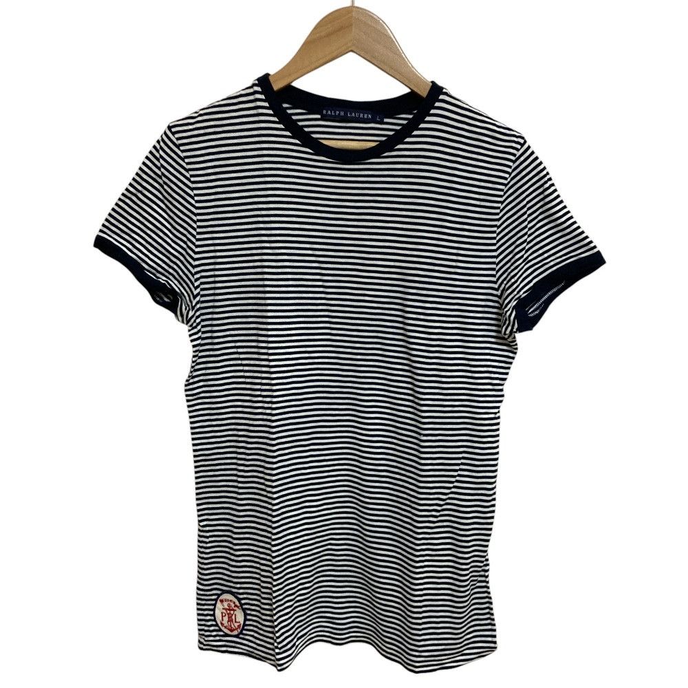 Ralph Lauren Ralph Lauren Ringer Border T-shirt Cotton T-Shirts DUTY FREE for USA