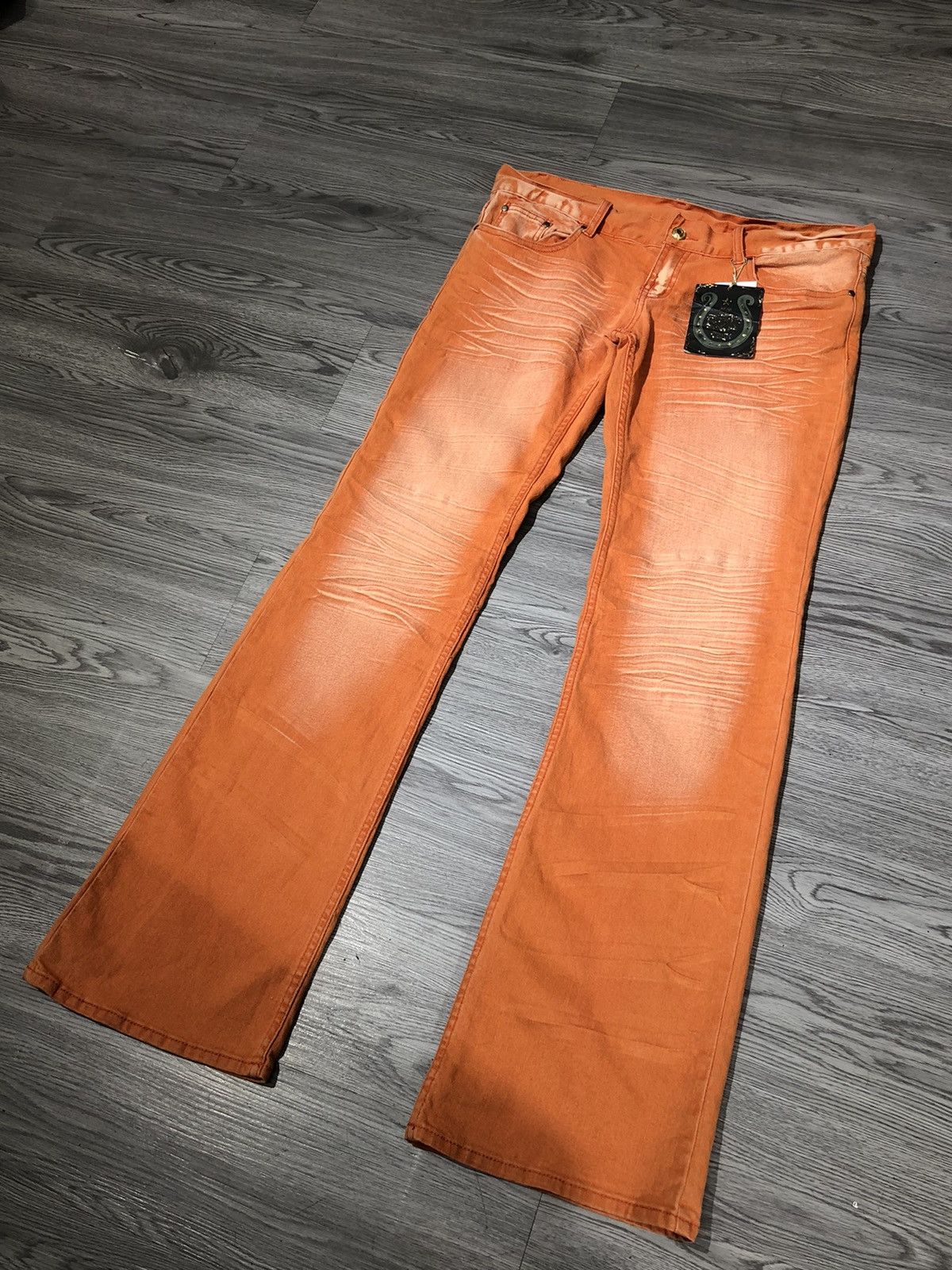Designer × Japanese Brand × Vintage Y2k Flare Dexie Dean Jeans Size 42" / US 20 - 3 Thumbnail