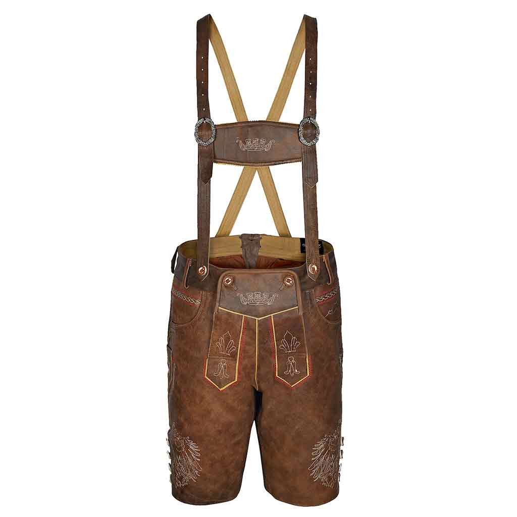 Other Leather Lederhosen Red Brown Size US 36 / EU 52 - 3 Thumbnail