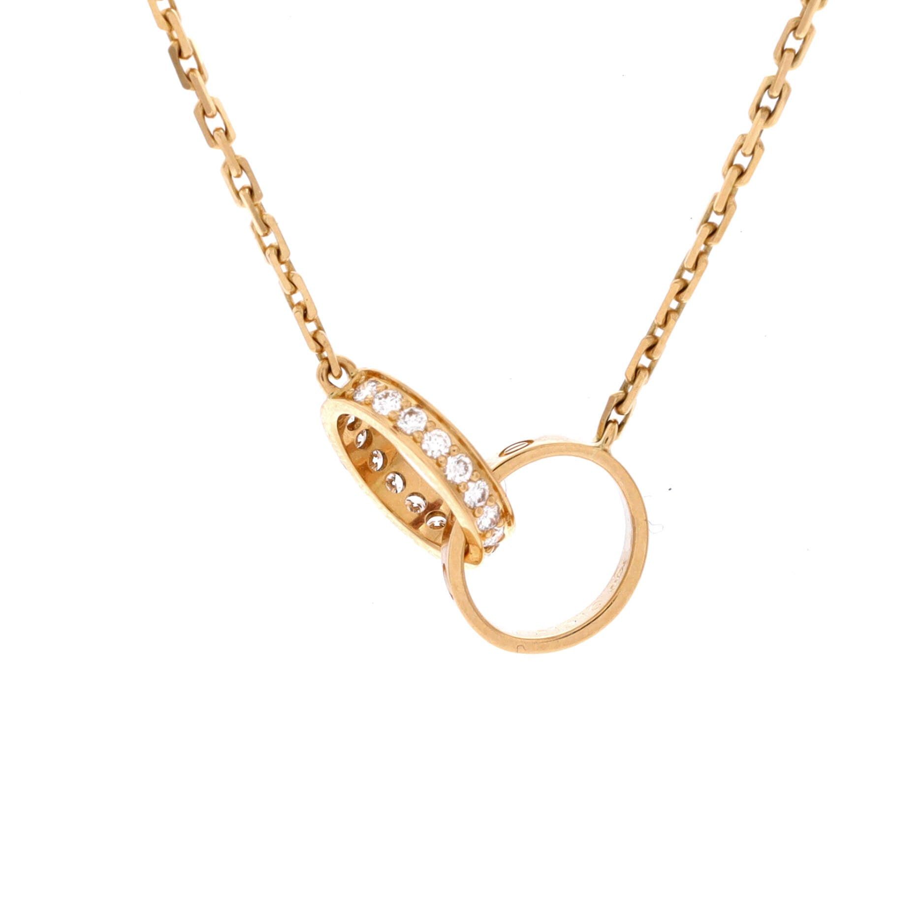 Cartier Love Interlocking Necklace Size ONE SIZE - 1 Thumbnail