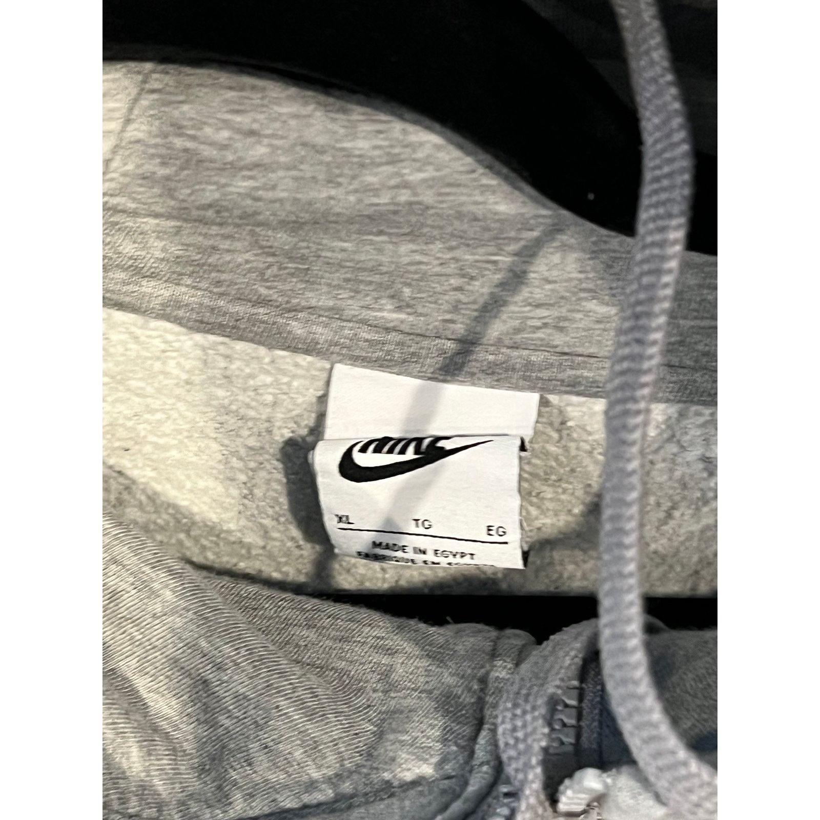 Nike Nike Gray Pullover Hoodie Mens XL Size US XL / EU 56 / 4 - 3 Thumbnail