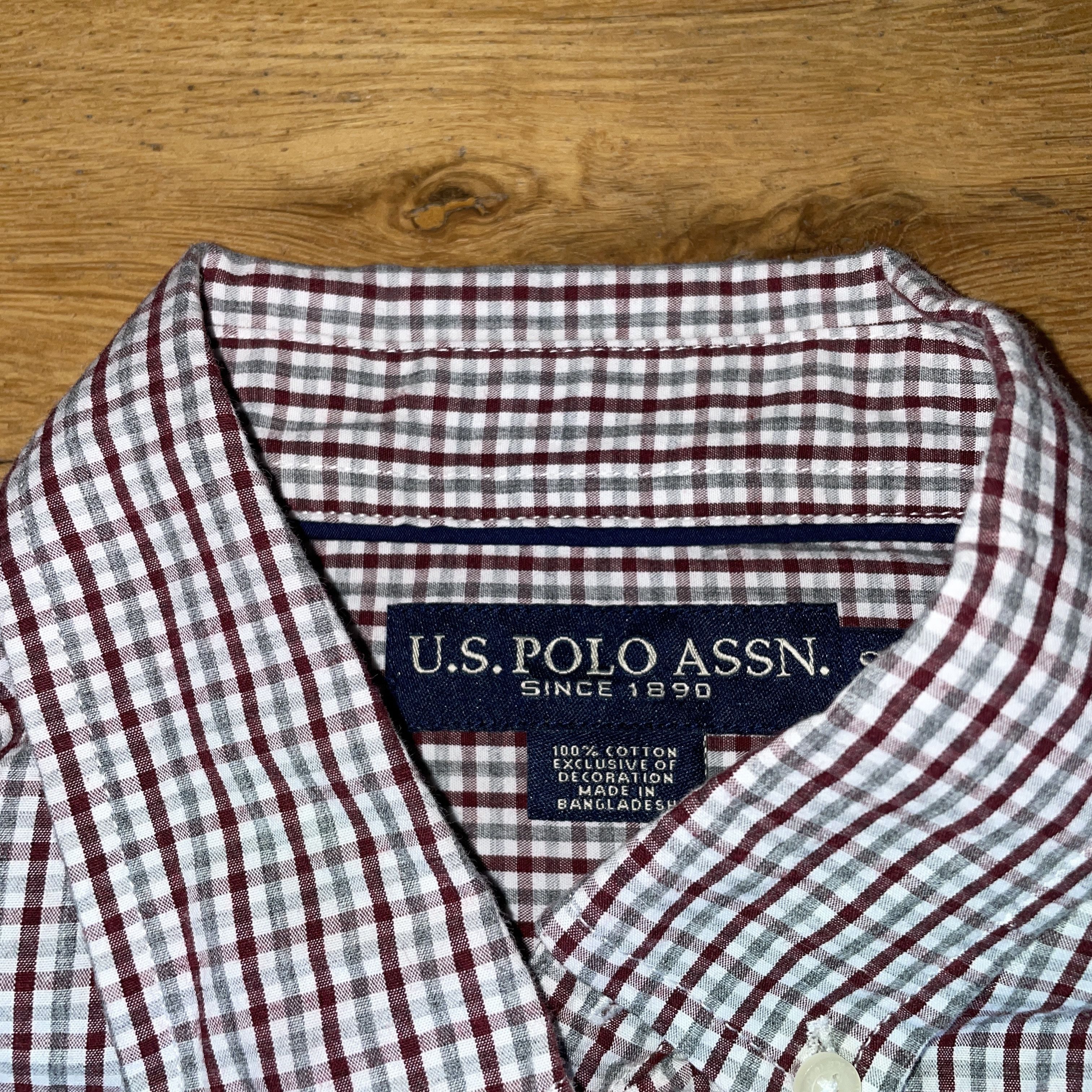 U.S. Polo Assn. U.s Polo Assn. Men's Shirt Check Cotton Logo Size S - New Size US S / EU 44-46 / 1 - 3 Thumbnail