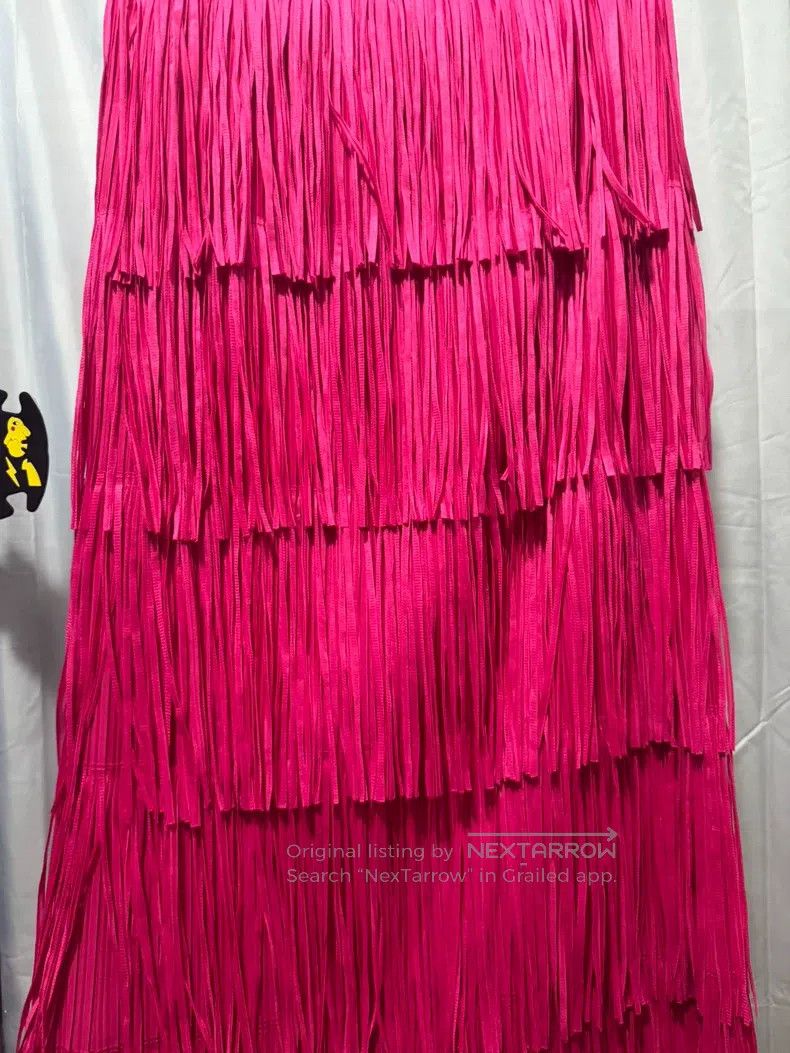 Issey Miyake Issey Miyake Red Midi Skirt Size 25" / US 0 / IT 36 - 2 Thumbnail