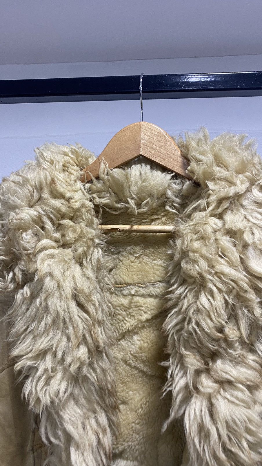 Vintage Grunge Suede Shaggy Winter Jacket