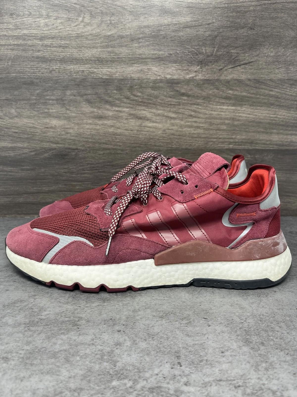 Adidas Adidas Nite Jogger Shoes Mens Size 14 Red Boost 3M Size US 14 / EU 47 - 1 Thumbnail