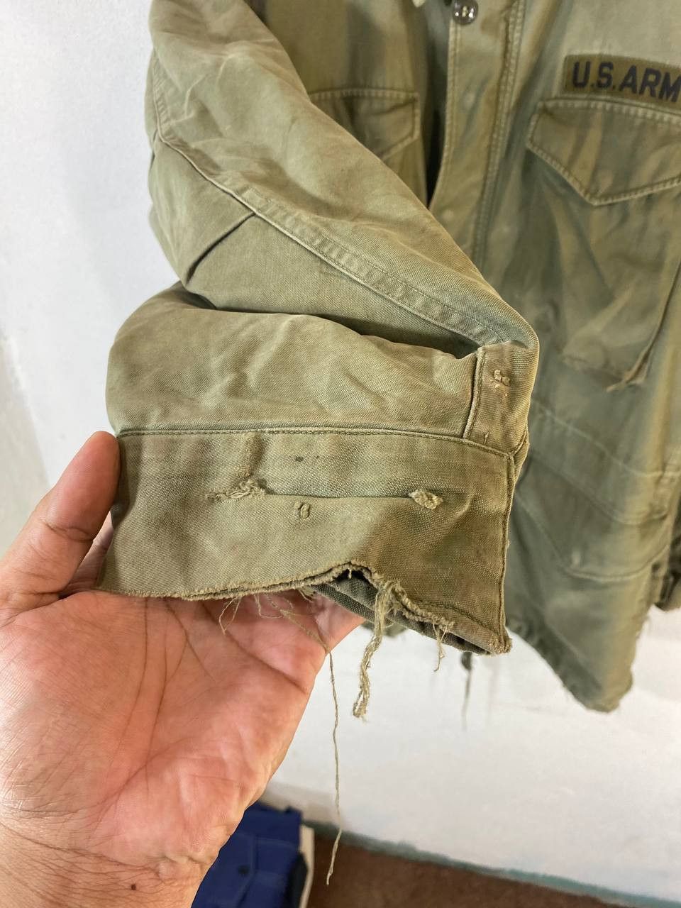 Vintage vintage us army heavy jacket distressed talon zipper Size US XL / EU 56 / 4 - 7 Thumbnail