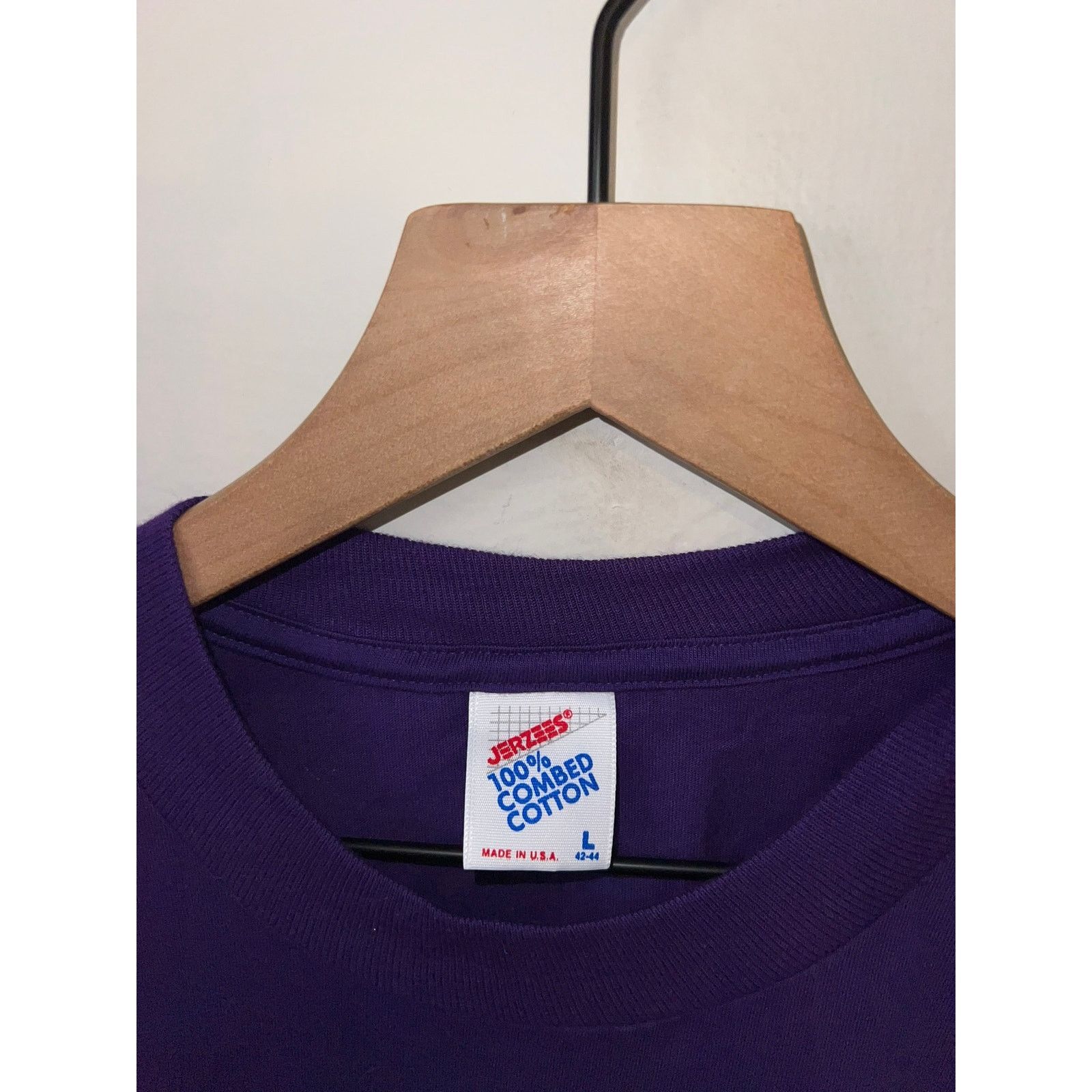 Jerzees Vintage Door County Shirt Purple bear Nature Tee VTG 90s L Size US L / EU 52-54 / 3 - 6 Thumbnail