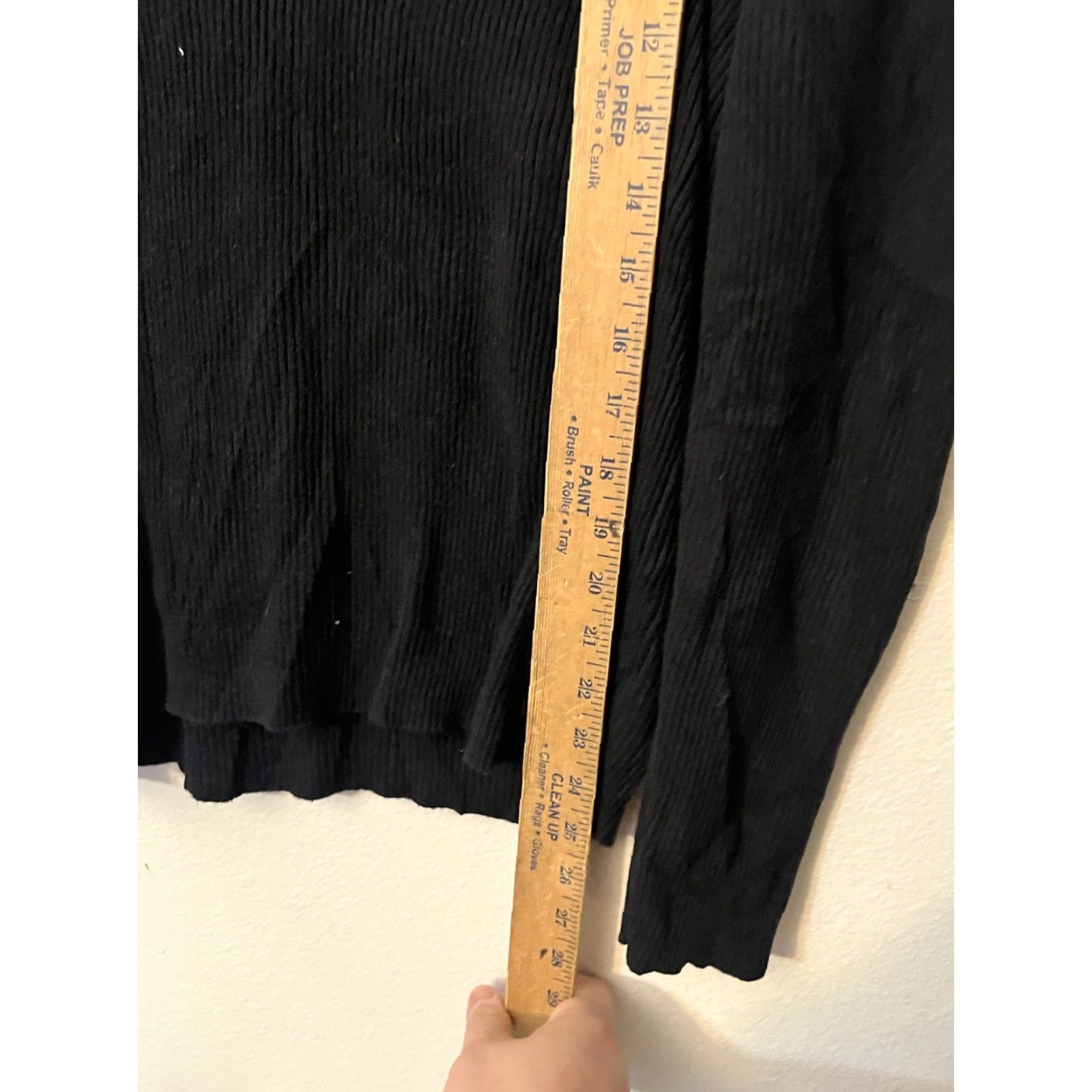 Liz Claiborne Liz Claiborne Sweater Womens XL Black Ribbed Button Shoulder Crewneck Pullover Knit Cardigan? Size XL / US 12-14 / IT 48-50 - 4 Thumbnail