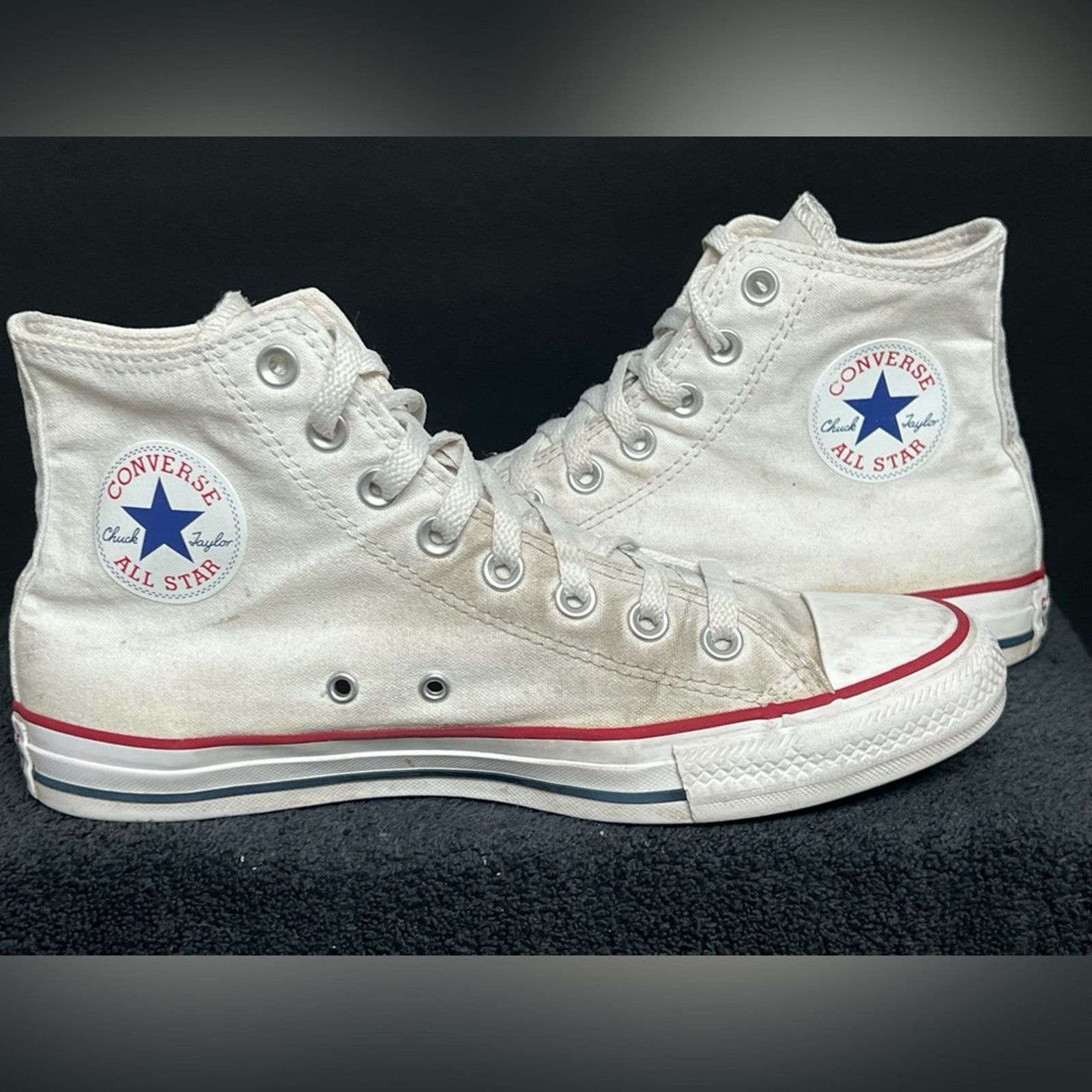 Converse Converse Unisex CT All Star Hi M7650 White Shoes M7.5 W9.5 Size US 9.5 / IT 39.5 - 8 Thumbnail