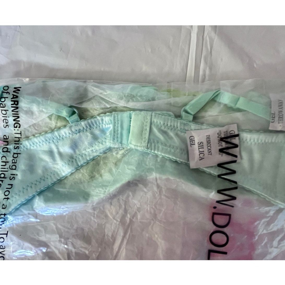 Dolls Kill Dolls kill Sugar Thrillz Green Lingerie Set Bra/Panty XXS Size ONE SIZE - 4 Thumbnail