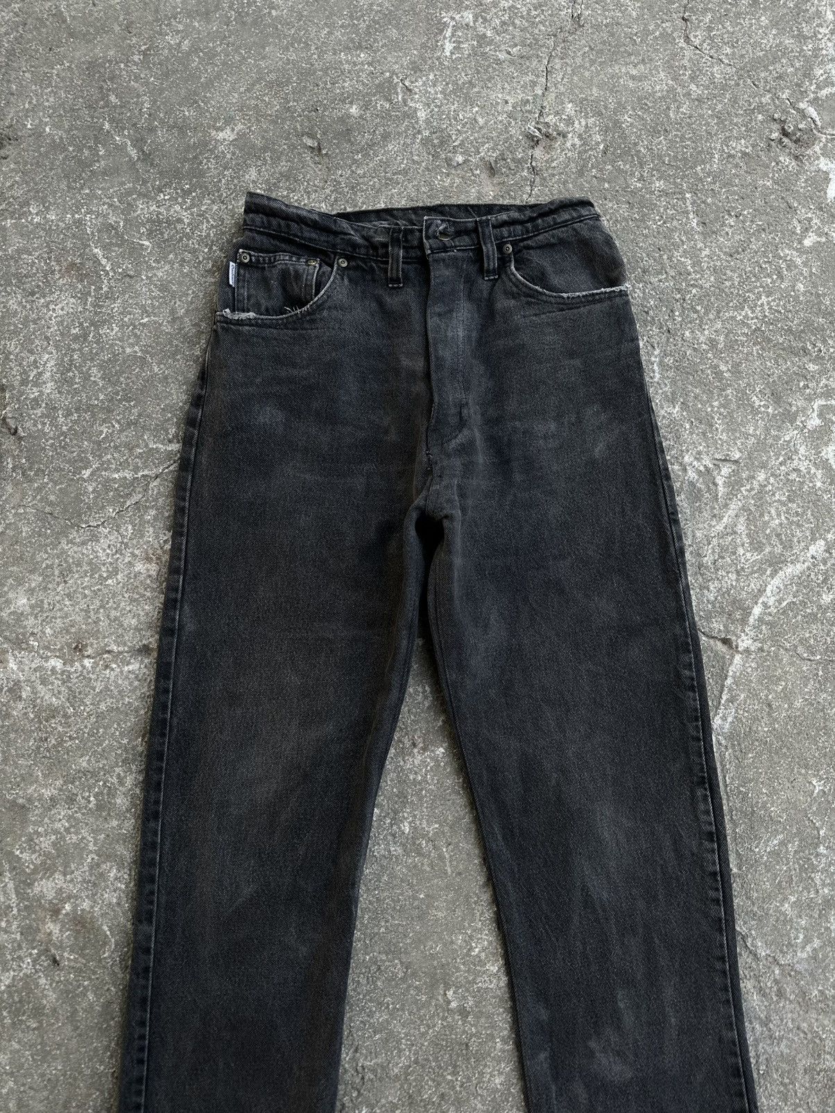 Carhartt × Vintage (30x32) Faded Black Carhartt Carpenter Pants Size US 30 / EU 46 - 5 Thumbnail