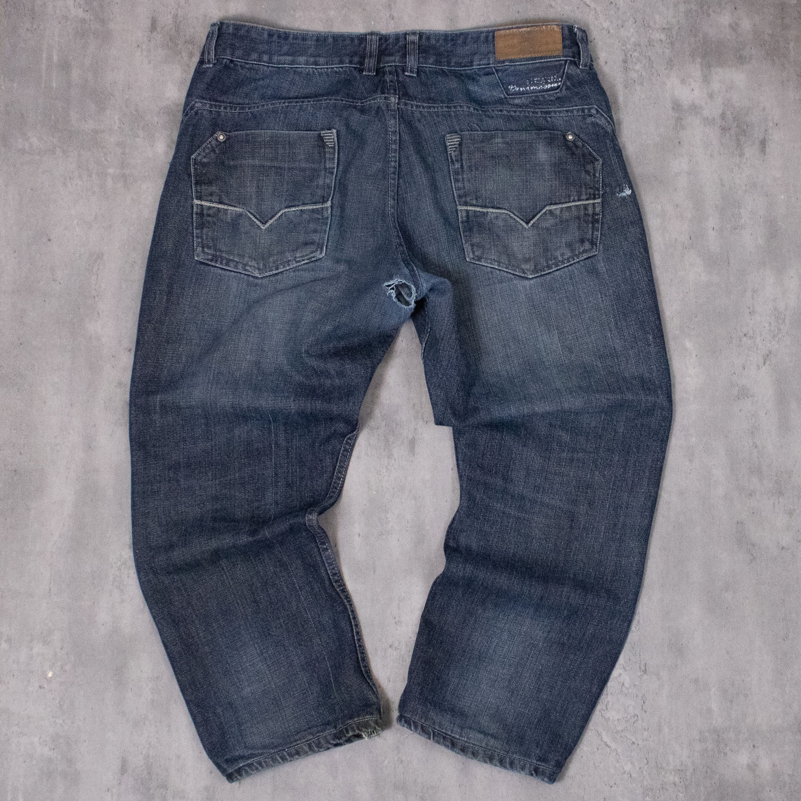 Other Y2K 2000's Smog Baggy Relax Fit Carrot Fit Indigo Denim Size US 36 / EU 52 - 12 Thumbnail