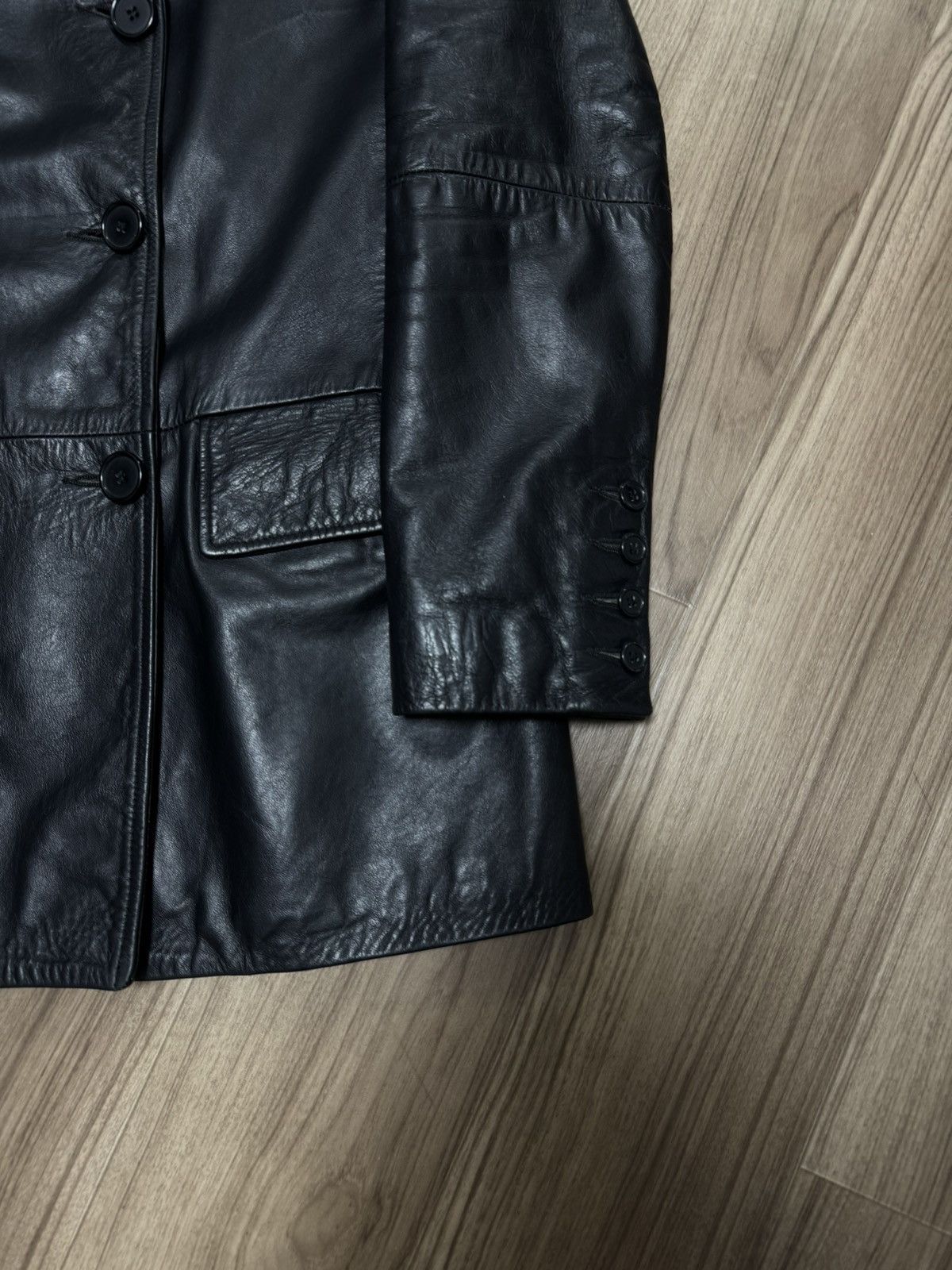 Helmut Lang Helmut Lang AW97 Double Breasted Leather Jacket Size US XS / EU 42 / 0 - 3 Thumbnail