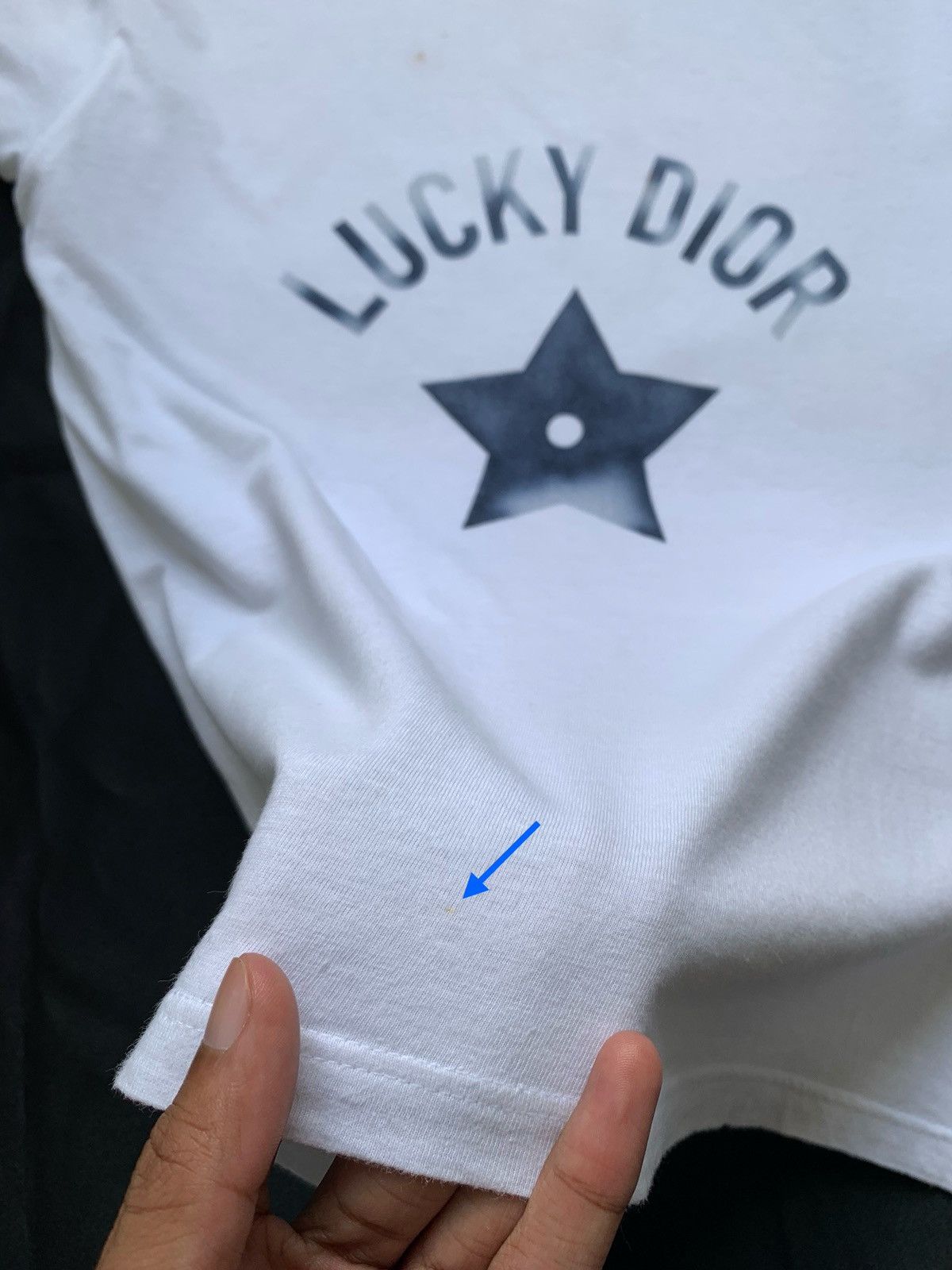 Dior 2022 Christian Dior "Lucky Dior" Ringer White Shirt Size L / US 10 / IT 46 - 7 Thumbnail