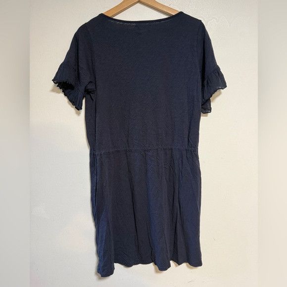 Velvet Velvet by Graham & Spencer Navy Flutter Sleeve Dress Size S Size S / US 4 / IT 40 - 6 Thumbnail
