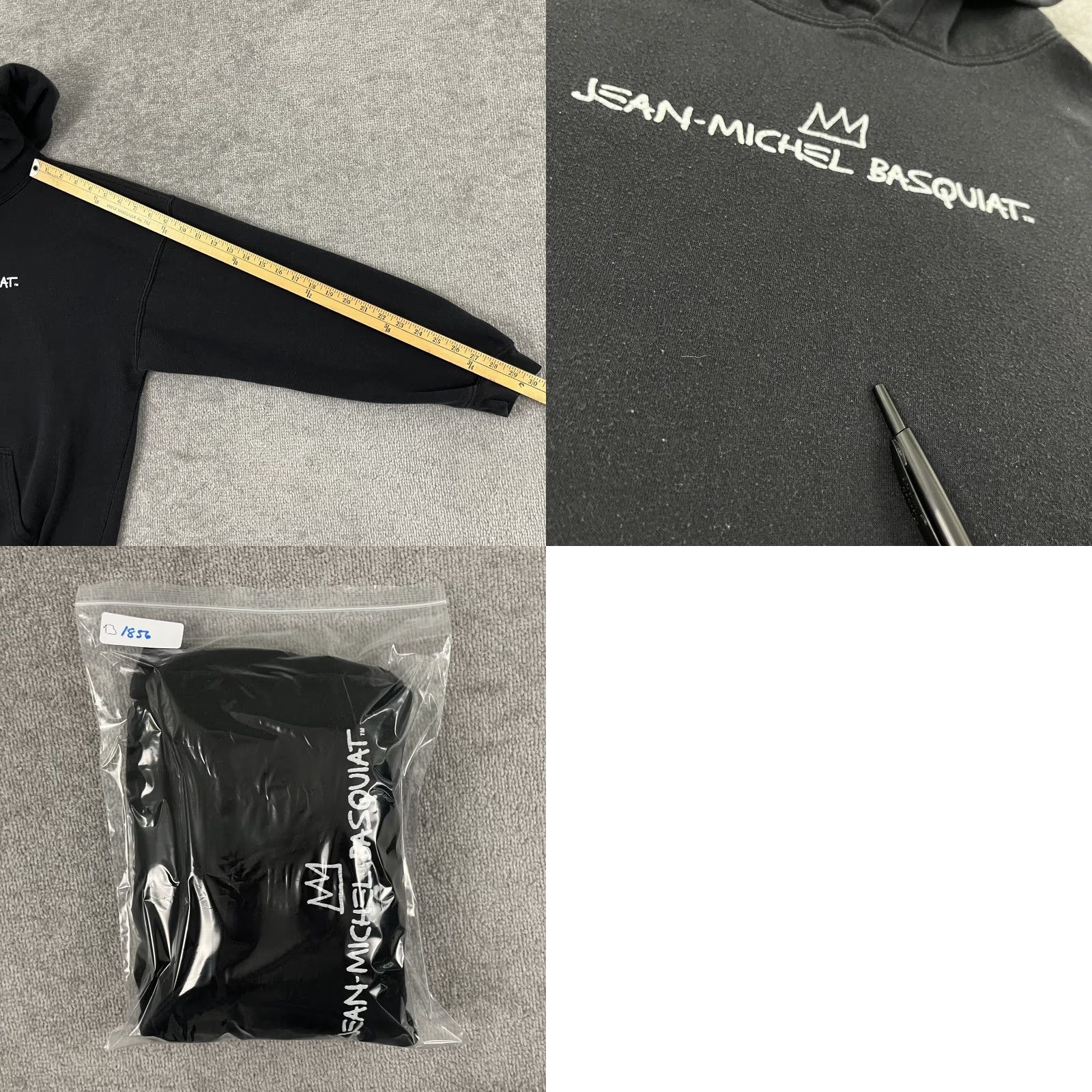 Vintage Jean Michael Basquiat Hoodie Adult Mens L/XL Black Graphic Pullover Size US L / EU 52-54 / 3 - 8 Thumbnail