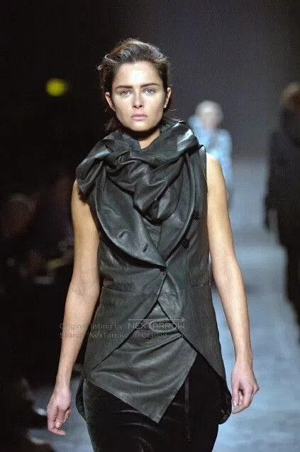 Ann Demeulemeester ann demeulemeester 2006aw leather vest. Size M / US 6-8 / IT 42-44 - 3 Thumbnail
