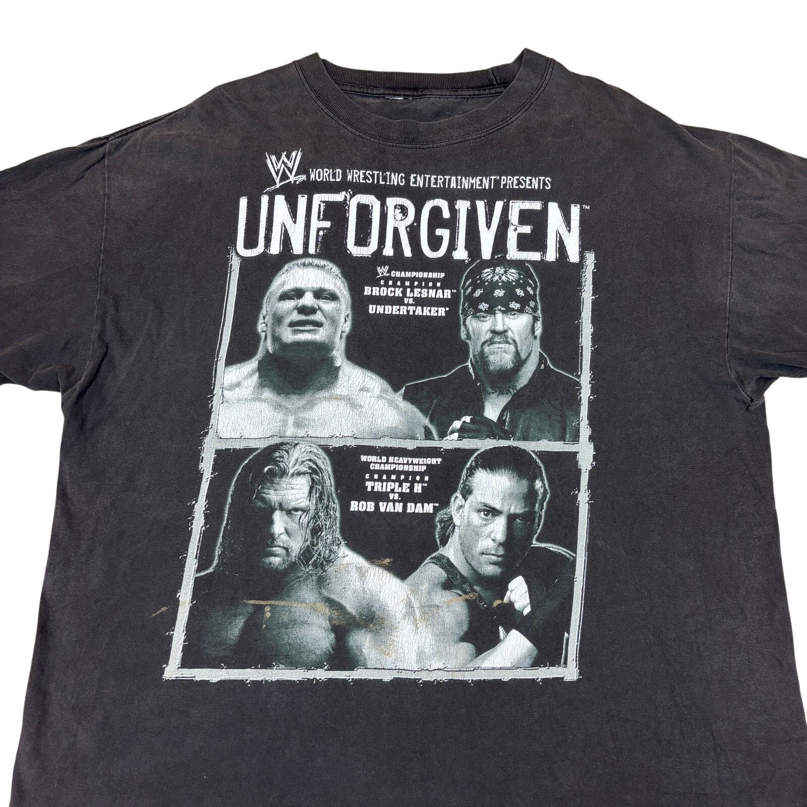 WWE Vintage Unforgiven WWE T Shirt Men's 2XL Undertaker Size US XXL / EU 58 / 5 - 1 Thumbnail