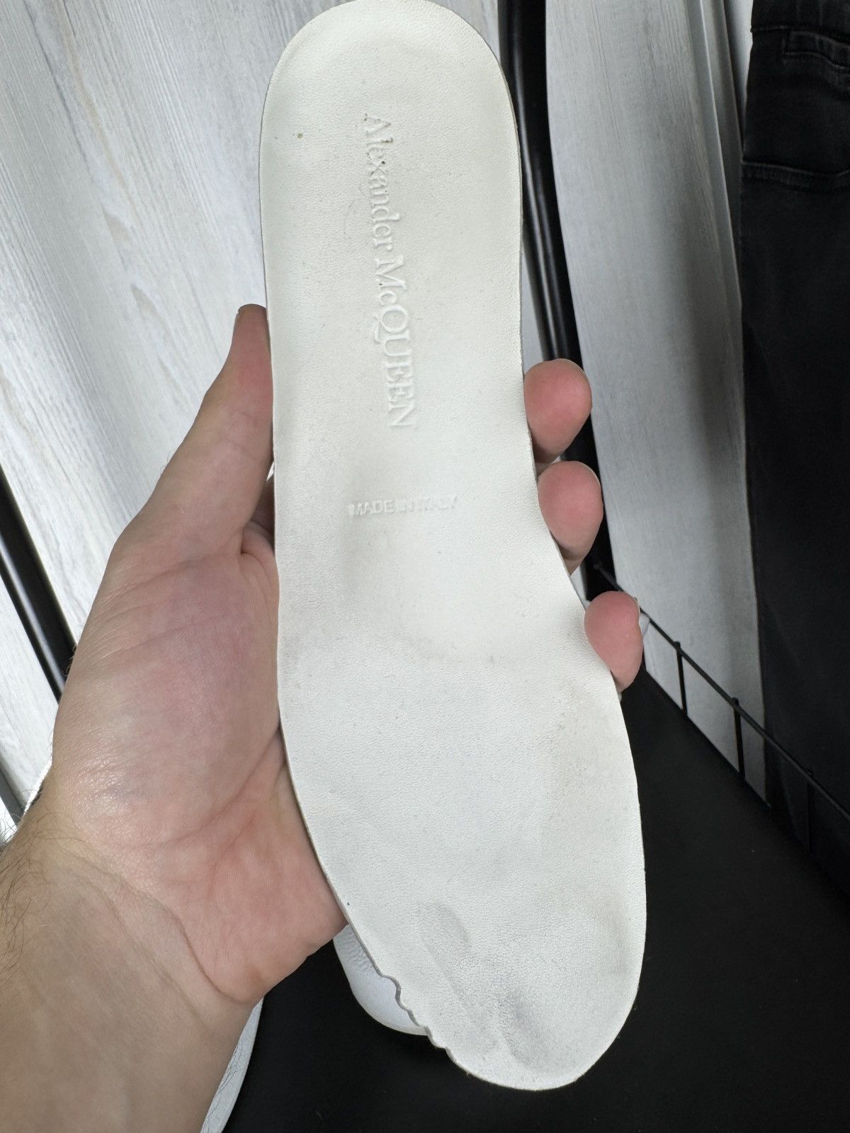 Alexander McQueen Alexander McQueen Oversized Leather Sneakers Leopard Back Size US 8.5 / IT 38.5 - 18 Thumbnail