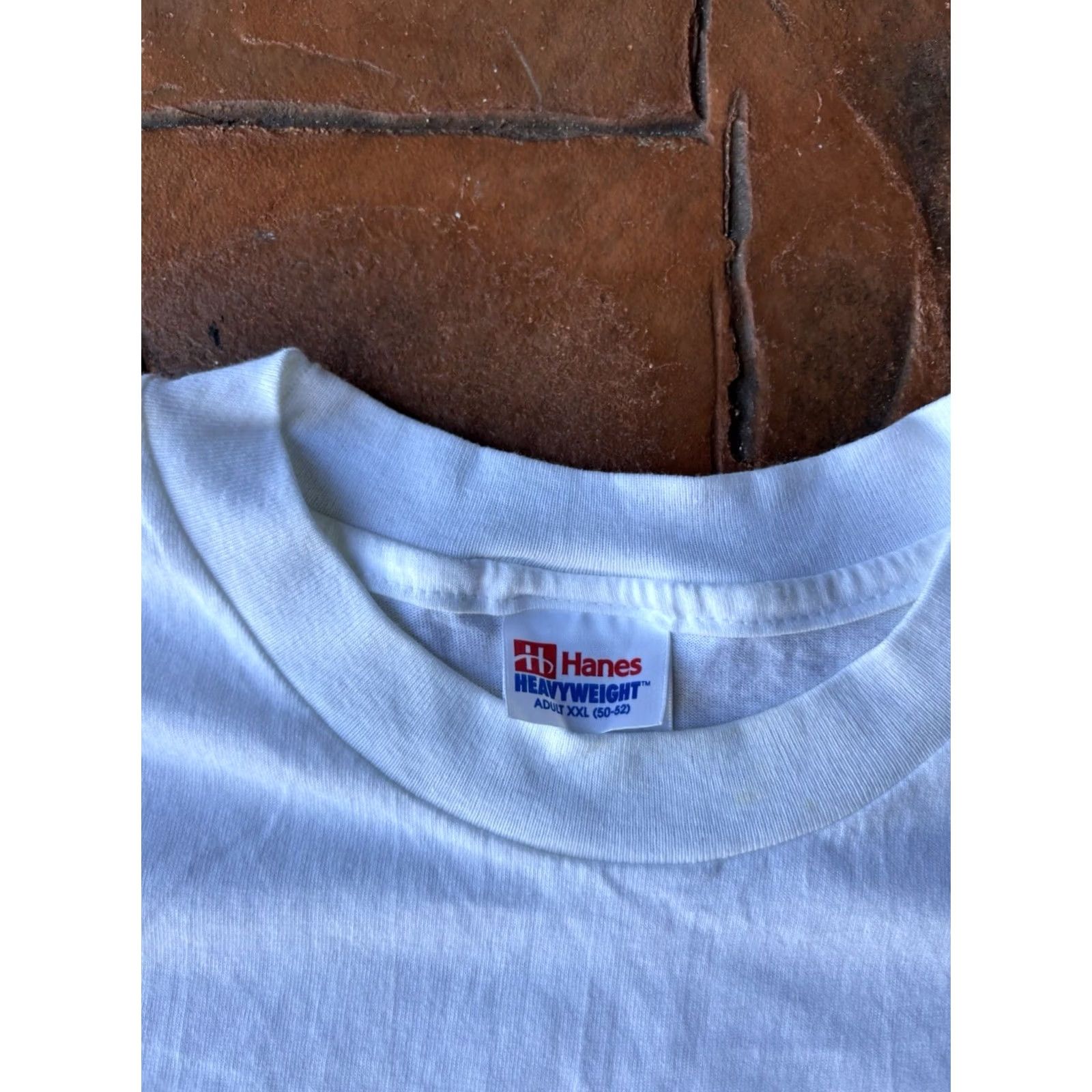 Hanes VINTAGE 90s Hawaii Tourist T-Shirt Hanes 2XL White Cotton Short Sleeve Crew Neck USA Hawaii Mens Size US XXL / EU 58 / 5 - 2 Thumbnail