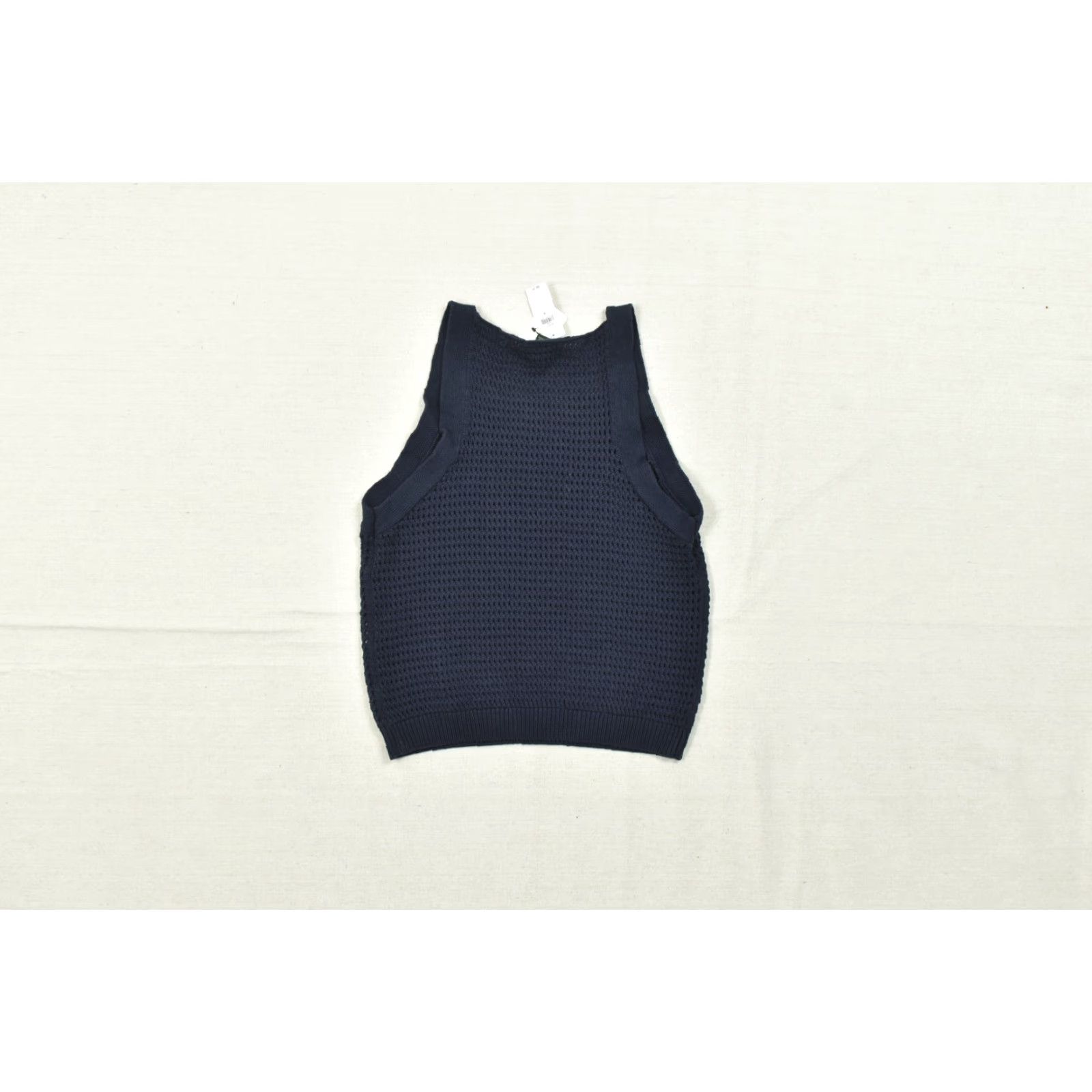 Banana Republic VINTAGE? No. Banana Republic Tank Top Navy Blue Cotton Knit Sleeveless Round Neck Regular Fit Women M NWT Size M / US 6-8 / IT 42-44 - 3 Thumbnail