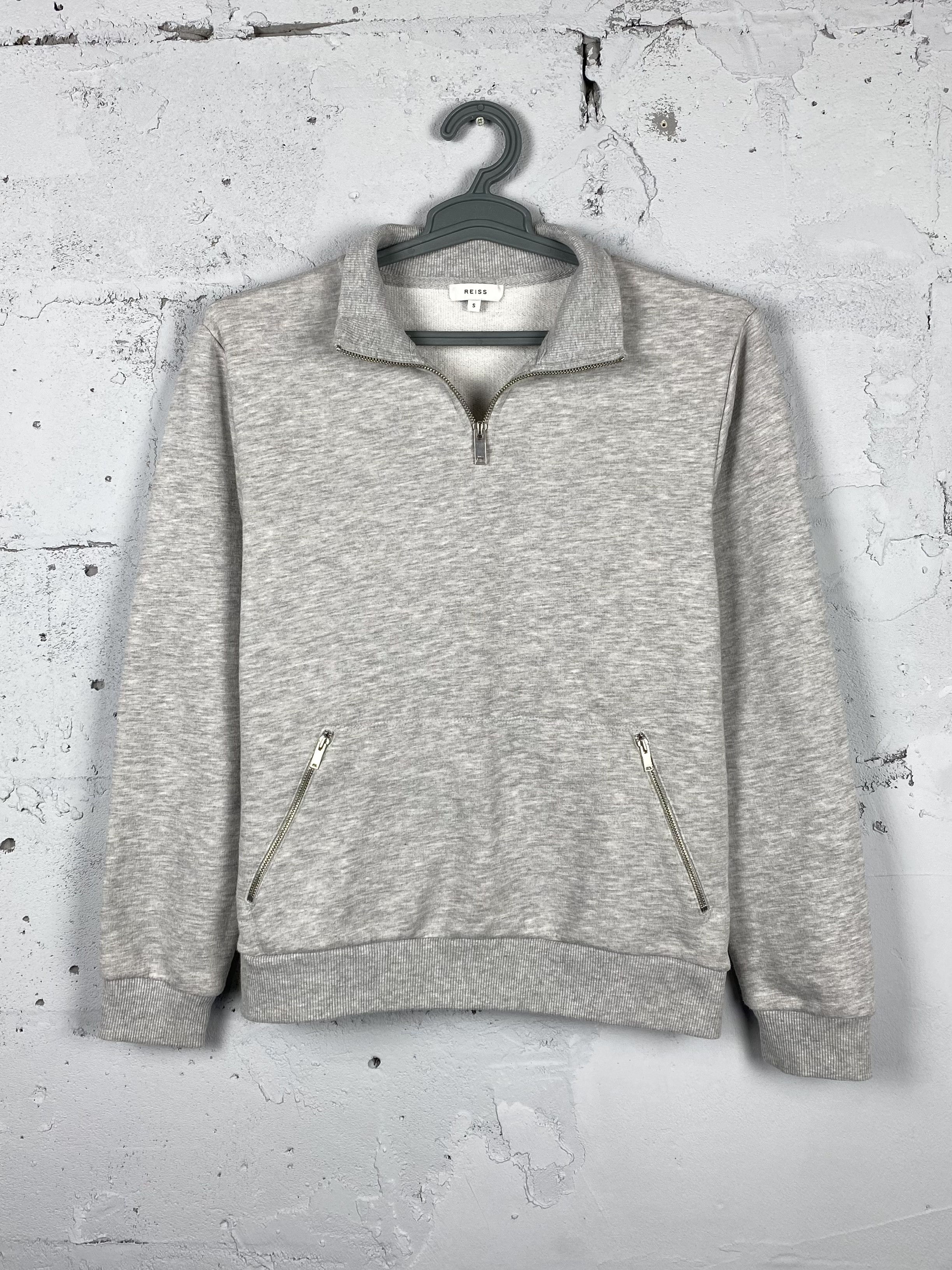 Designer × Reiss Luxury Reiss Old Money 1/3 zip Grey Sweatshirt Size US S / EU 44-46 / 1 - 2 Thumbnail