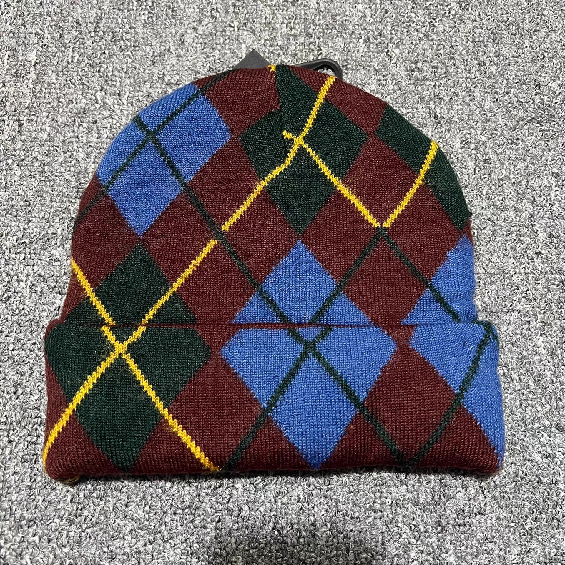 Stussy Stussy VintageEnglishPlaidEmbroidered Logo Knit Beanie Q7 Size ONE SIZE - 3 Thumbnail