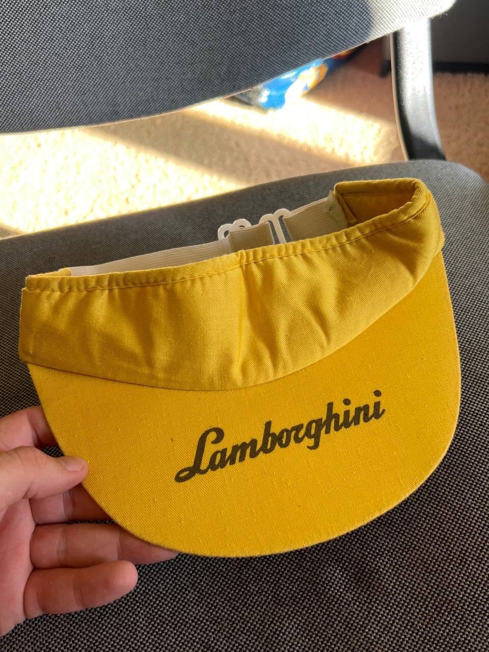 Lamborghini Automobili Lamborghini Cap Hat 1990s Vintage Visor Racing F1 Size ONE SIZE - 2 Thumbnail