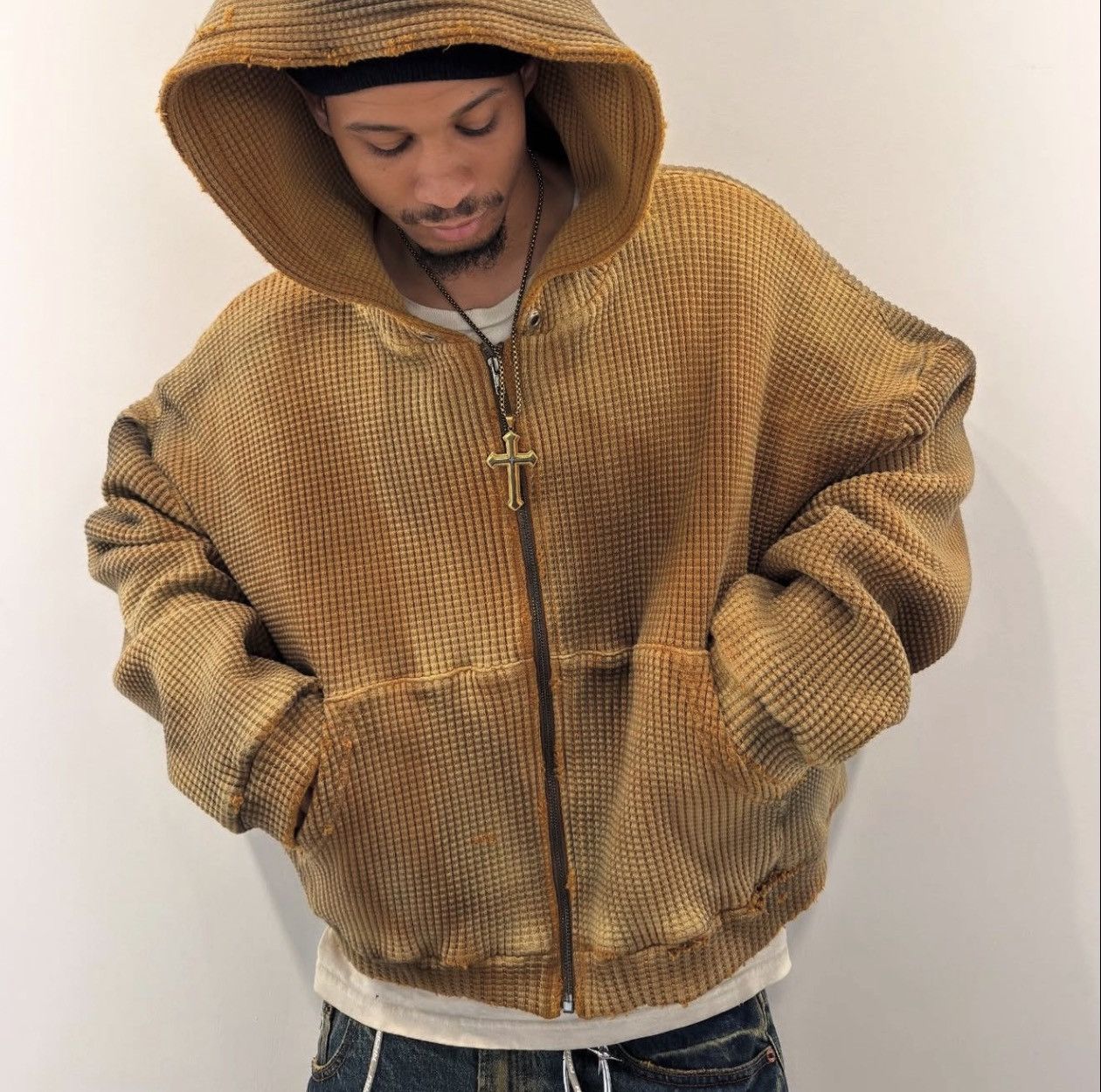 The GV Gallery Gvgallery Waffle Thermal Zip Up Size US M / EU 48-50 / 2 - 1 Thumbnail