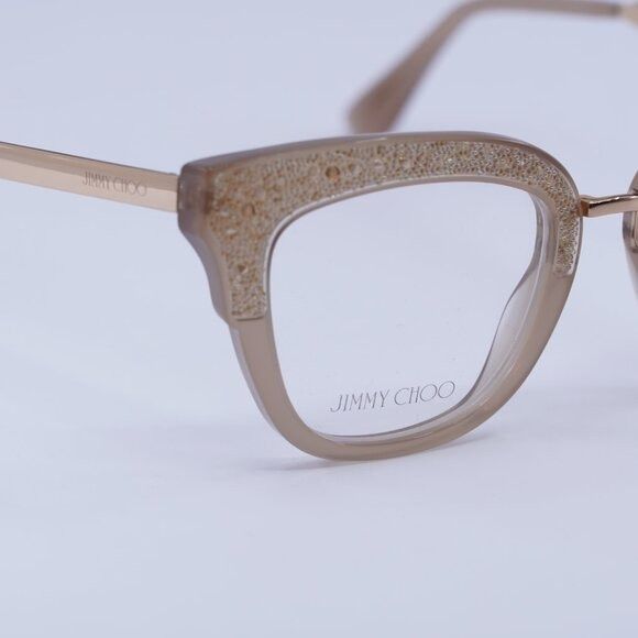 Jimmy Choo Jimmy Choo JC237 0FWM 00 Eyeglasses Nude with Glitter/Gold Size ONE SIZE - 2 Thumbnail