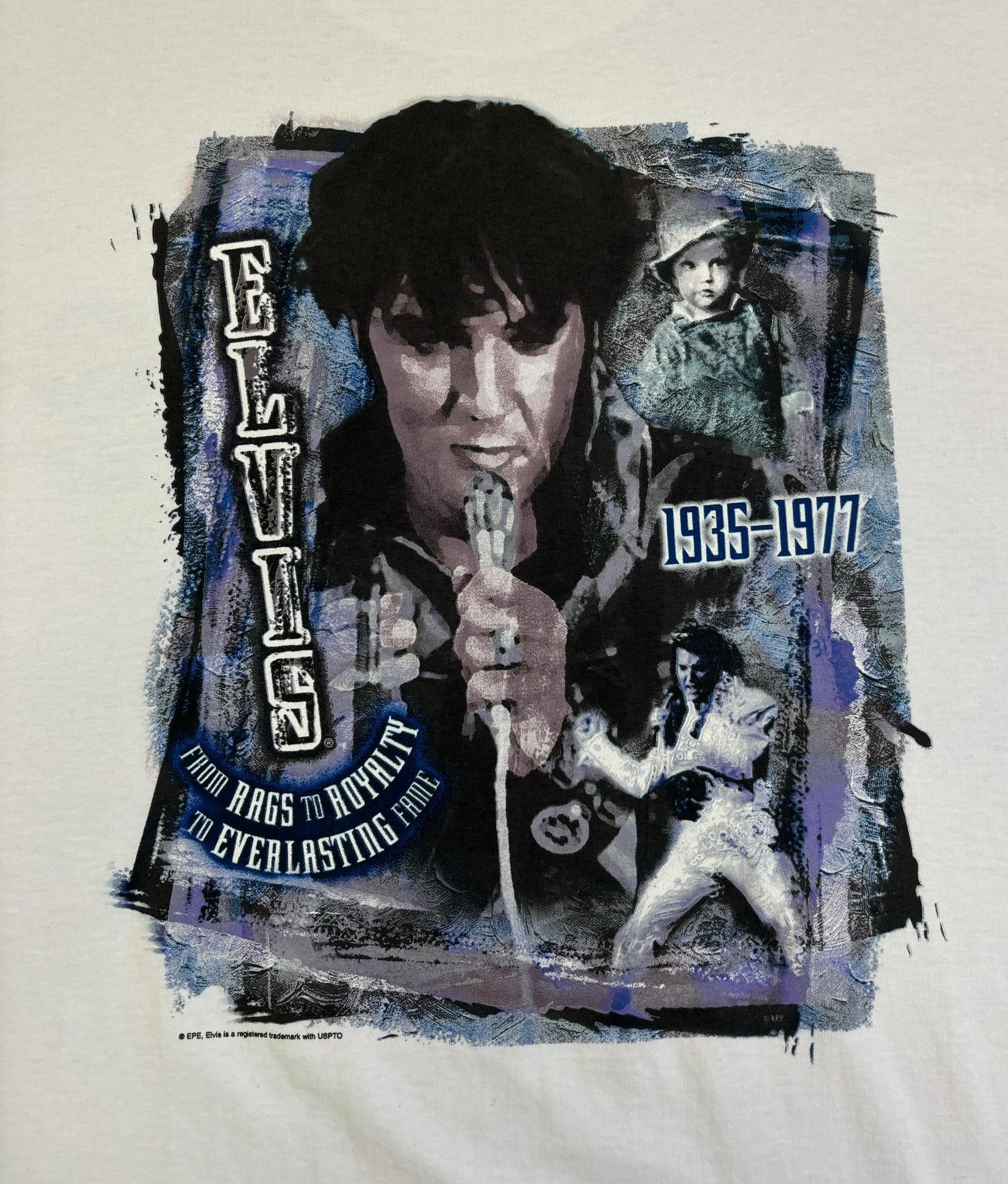 Hard Rock Cafe × Vintage Hard Rock Cafe Elvis Presley Original Tag T-shirt Size. 2XL Size US XXL / EU 58 / 5 - 16 Thumbnail
