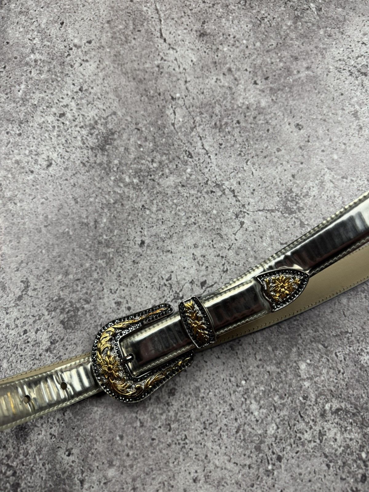 Japanese Brand 00’s NUMBER NINE STYLE GLAMOUR SIMON RARE Y2K BELT VINTAGE Size ONE SIZE - 4 Thumbnail