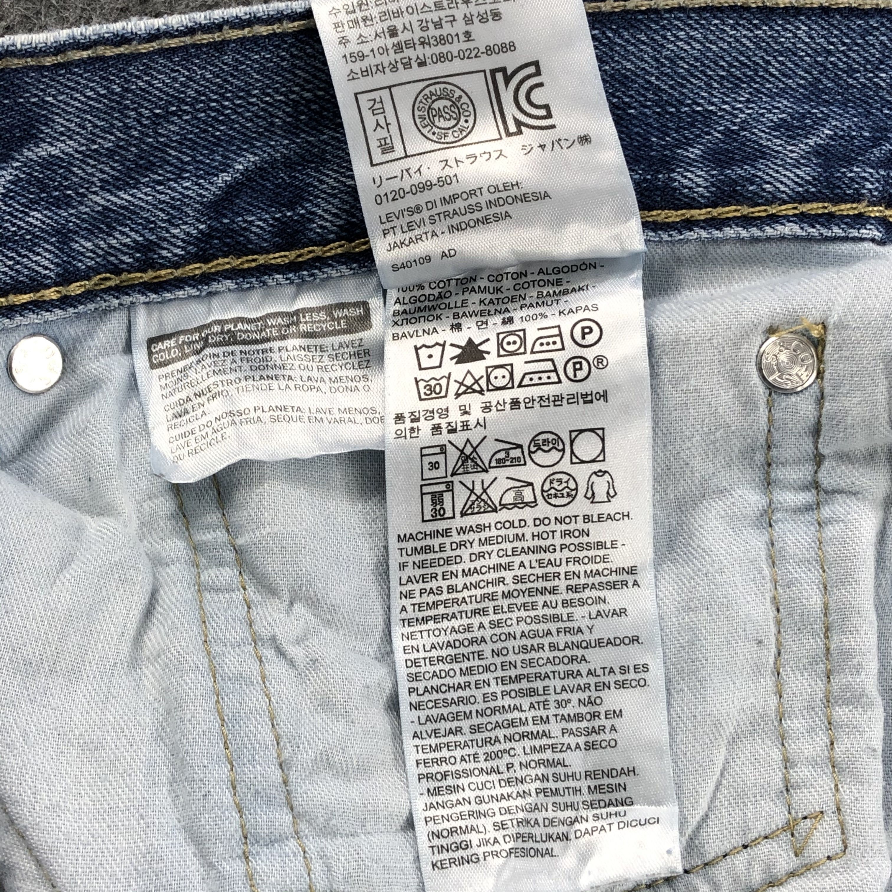 Levi's Vintage Blue Wash Levis 514 Jeans-J1461 Size US 38 / EU 54 - 14 Thumbnail