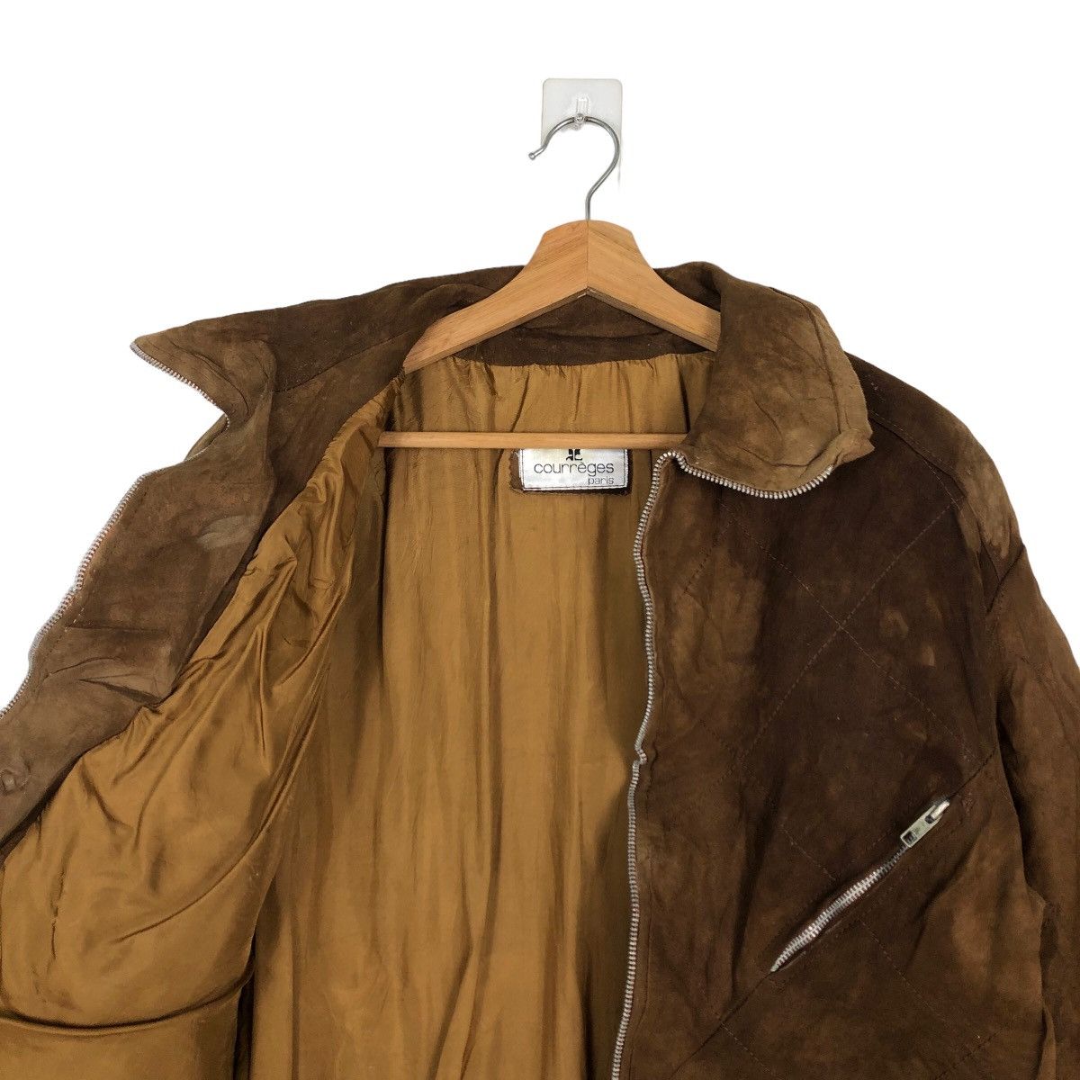 Genuine Leather VINTAGE GENUINE LEATHER JACKET COURREGES PARIS ISSEY MIYAKE Size US M / EU 48-50 / 2 - 10 Thumbnail