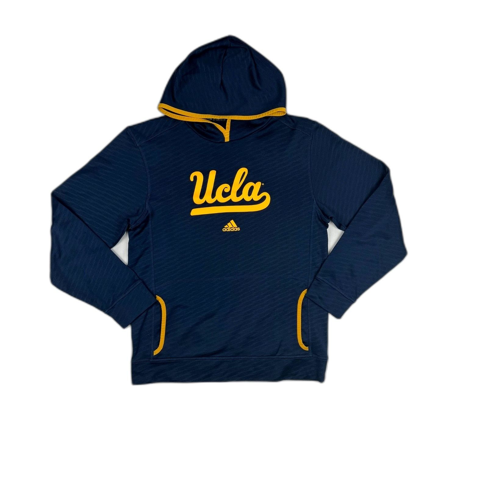 Adidas Adidas UCLA Bruins Hoodie Mens Blue Gold NCAA Pullover Perfo Size US S / EU 44-46 / 1 - 1 Thumbnail