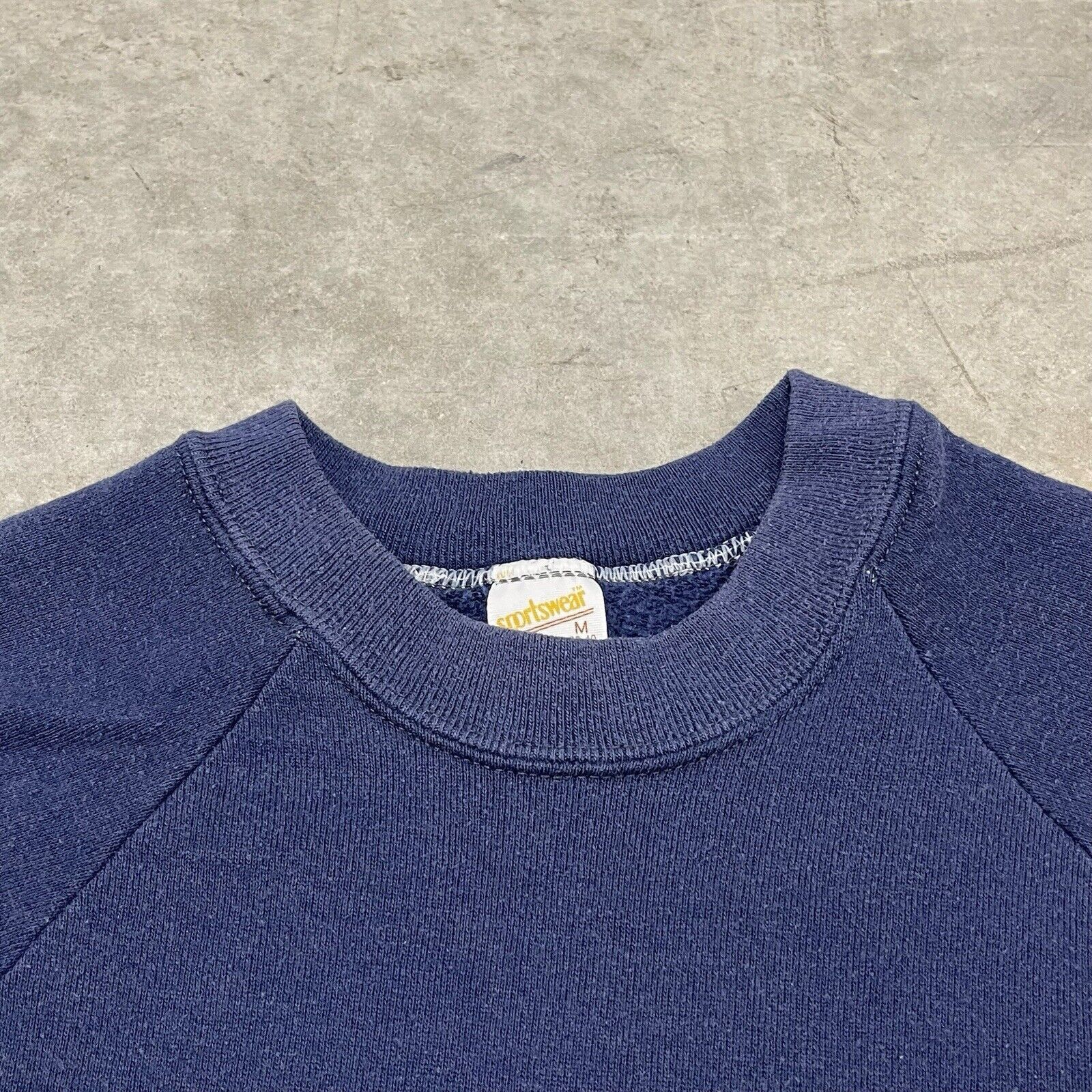 Other True Vintage 70s Sportswear Blue Raglan Blank Crewneck Sweat Size US M / EU 48-50 / 2 - 3 Thumbnail