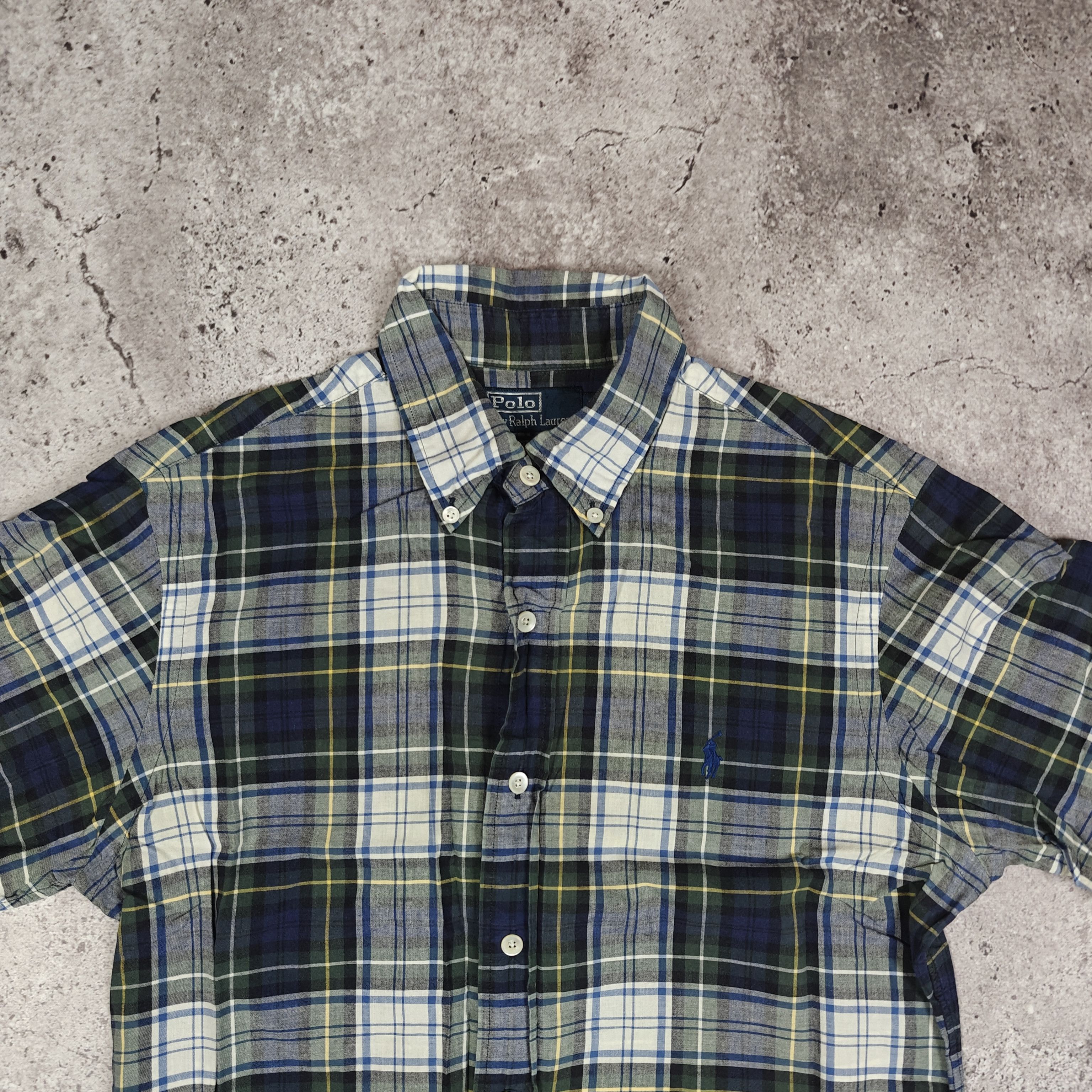 Polo Ralph Lauren Polo Ralph Lauren Check Shirt Vintage Small Logo M Size US M / EU 48-50 / 2 - 2 Thumbnail