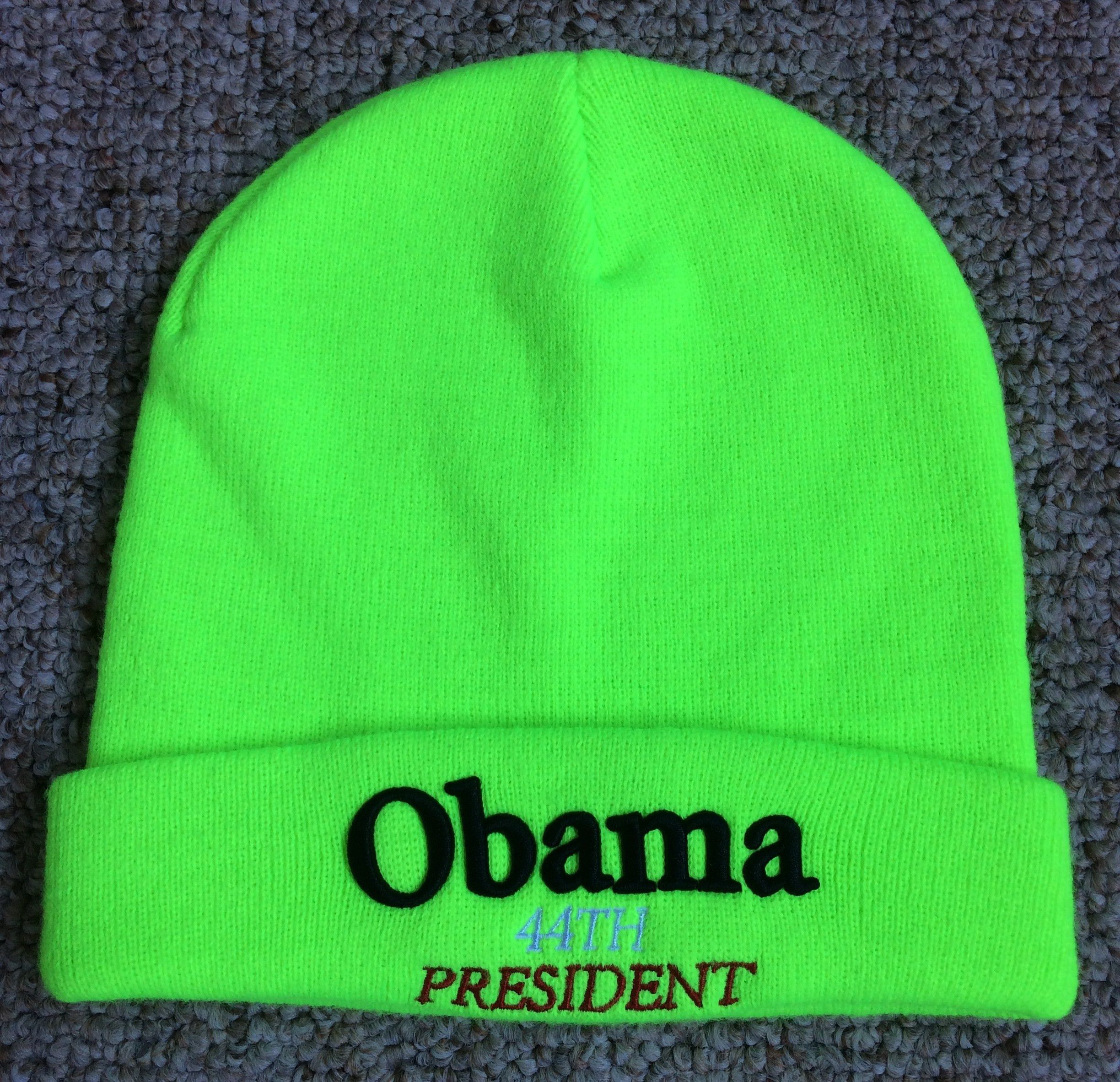 Supreme S/S 2017 Supreme x Obama Embroidered Beanie Hat Size ONE SIZE - 1 Thumbnail