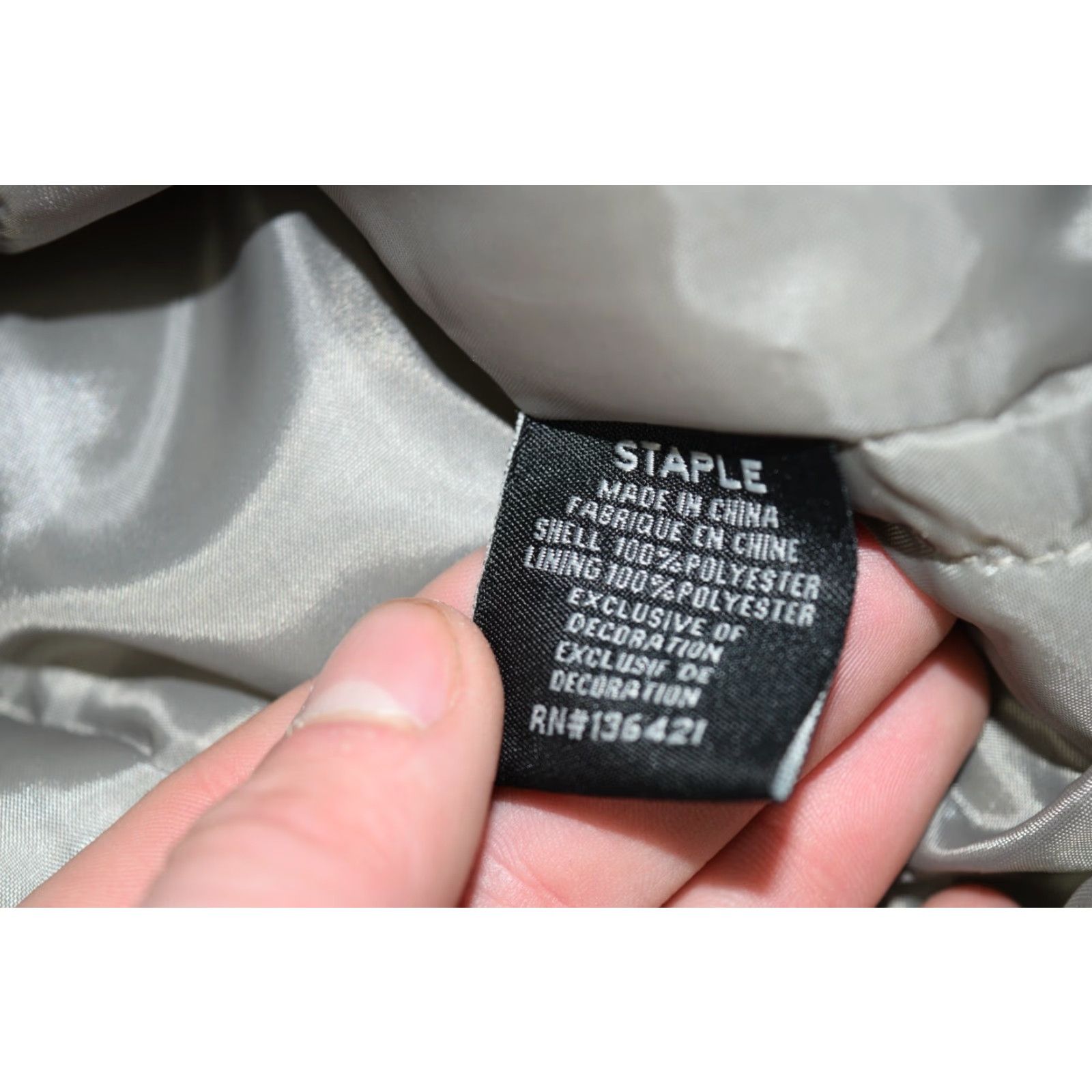 Vintage VINTAGE Staple Pigeon Grey Satin Bomber Jacket Mens Large Size L Satin Bomber Streetwear 80s Logo Pigeon Size US L / EU 52-54 / 3 - 7 Thumbnail