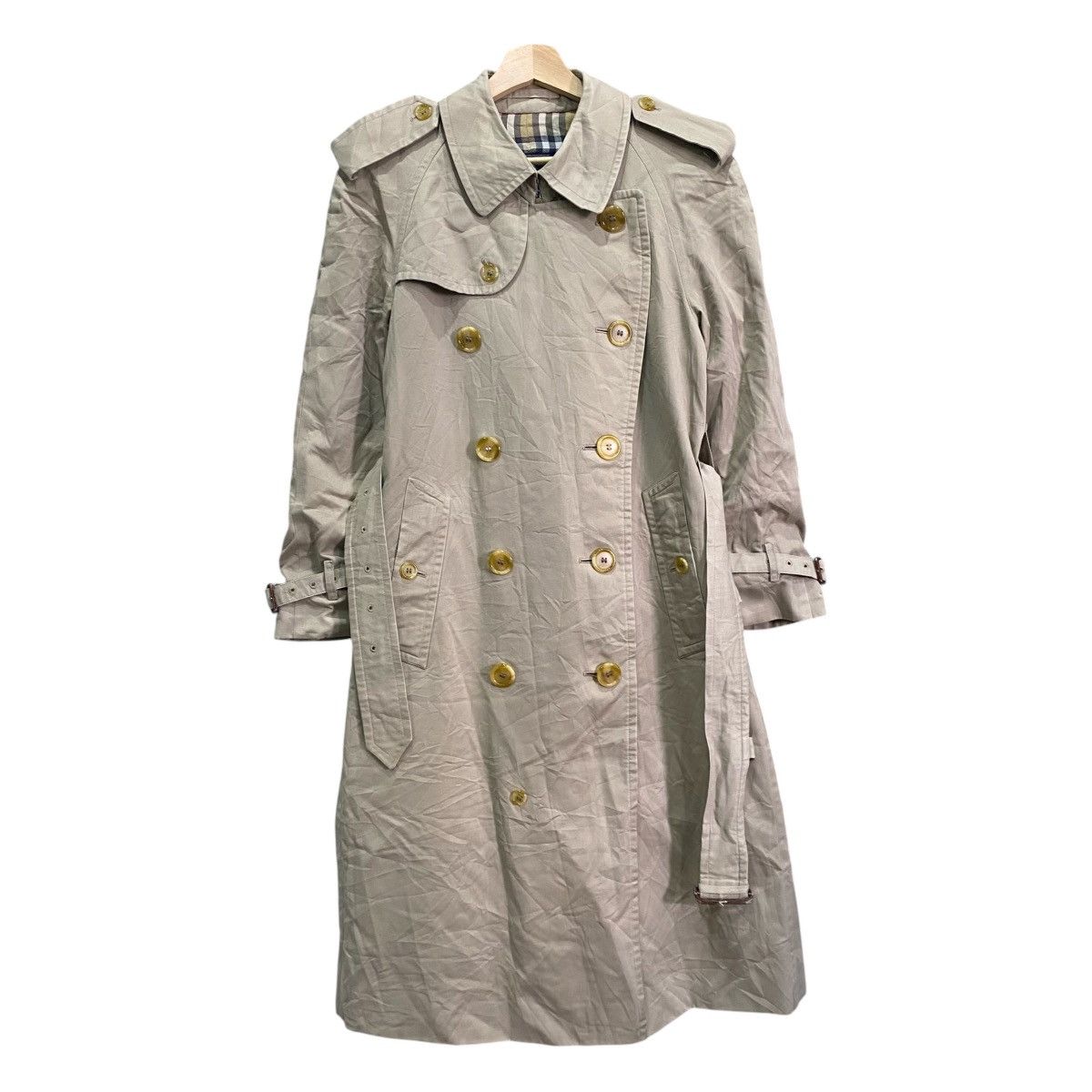Burberry Vintage Burberrys Nova Check Double Breasted Trench Coat Size US M / EU 48-50 / 2 - 1 Thumbnail