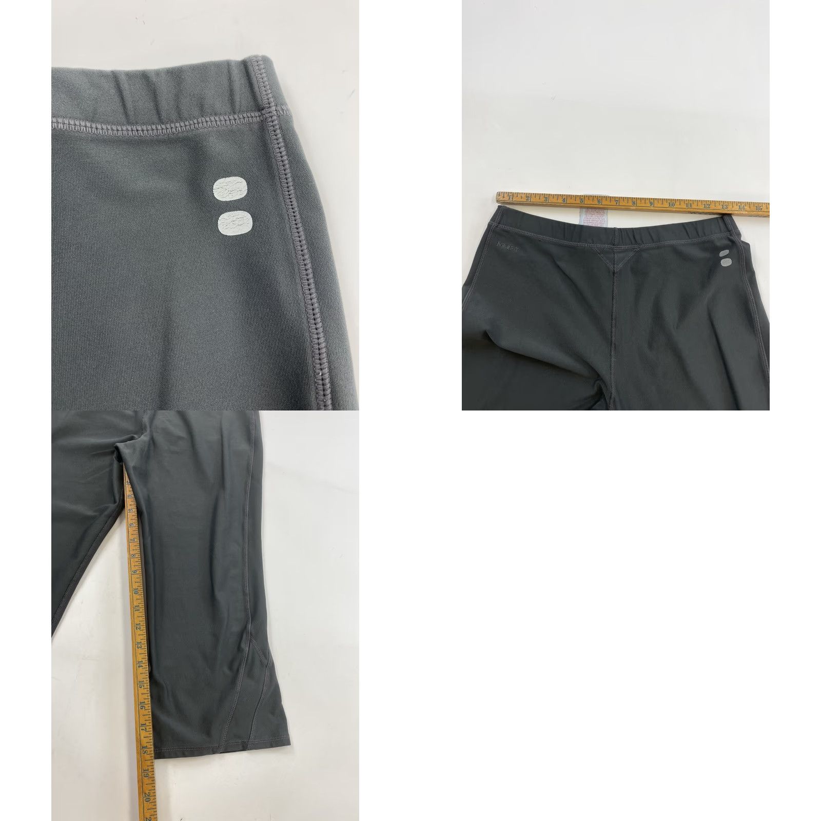 Nike Nike Yoga Cropped Pants Womens L Grey Size 36" / US 14 / IT 50 - 8 Thumbnail
