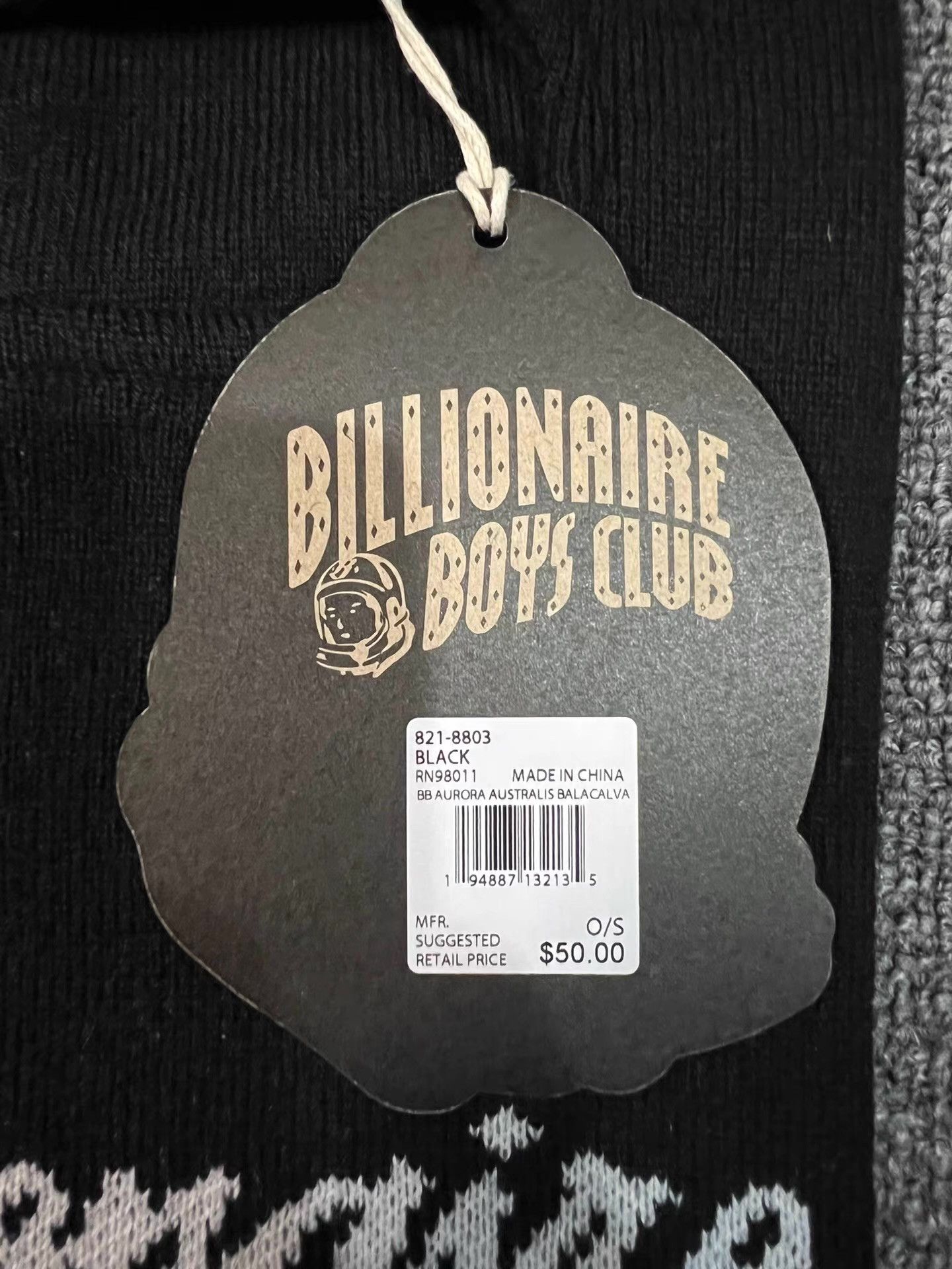 Billionaire Boys Club 22FW BBC Script Logo Knit Balaclava Beanie Q7 Size ONE SIZE - 5 Thumbnail