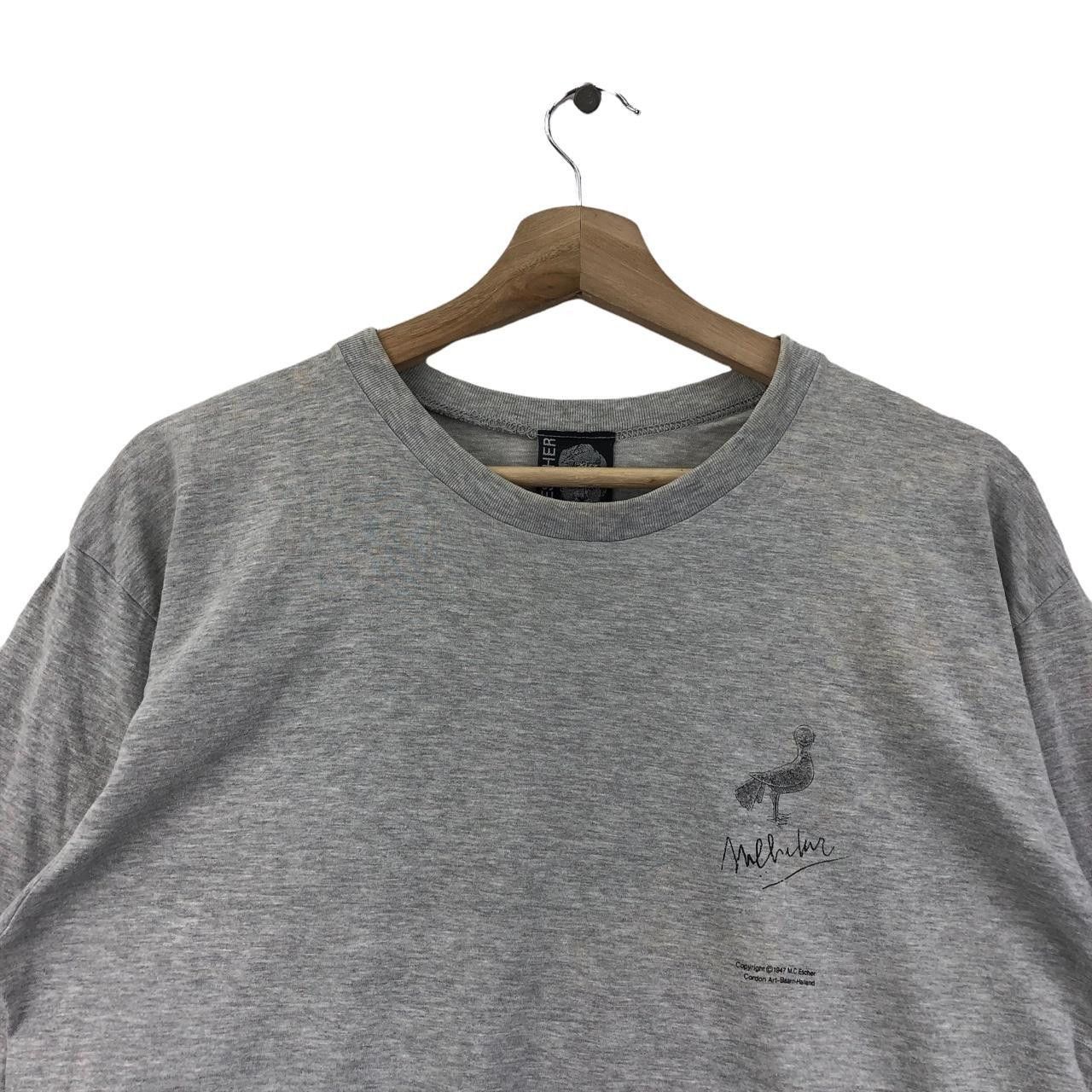 Vintage Vtg 90’ ART M.C ESCHER Minimalist Design Tee Shirt Graphic Size US L / EU 52-54 / 3 - 3 Thumbnail