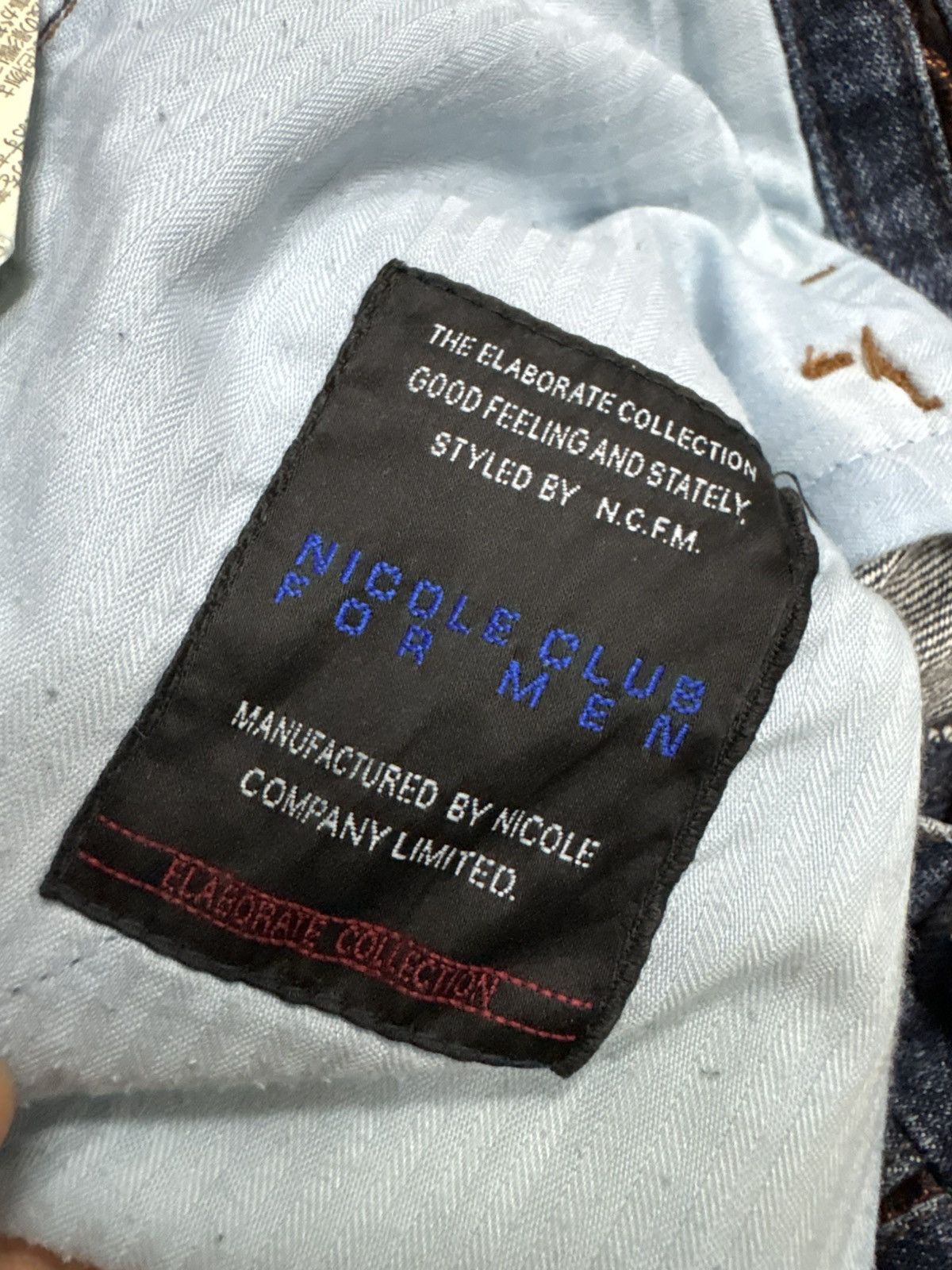 Tornado Mart 🥵Nicole club for men // Distressed Indigo Flared Denim Size US 31 - 22 Thumbnail