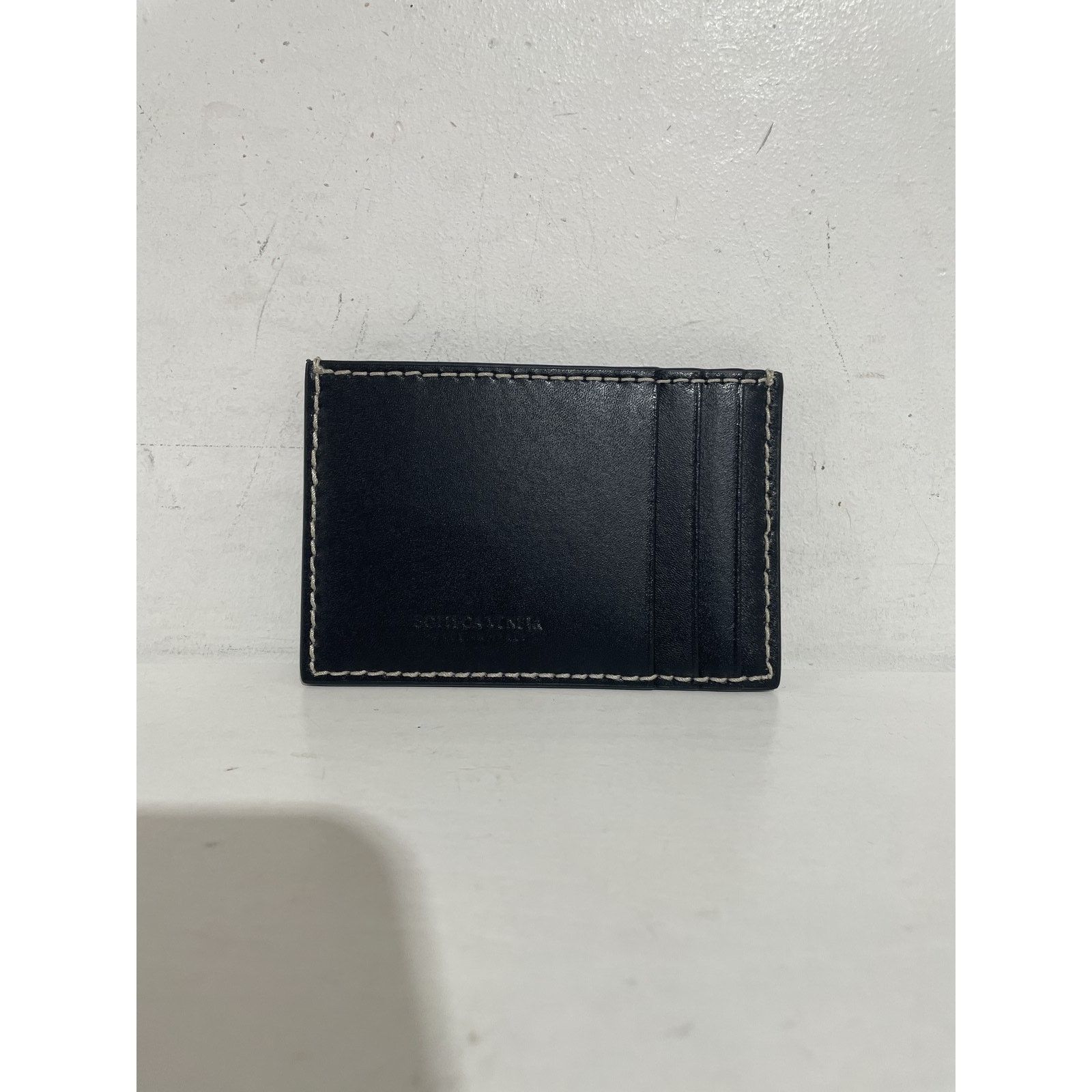 Bottega Veneta BOTTEGA VENETA MUST & BLACK CASSETTE CREDIT CARD HOLDER Size ONE SIZE - 3 Thumbnail